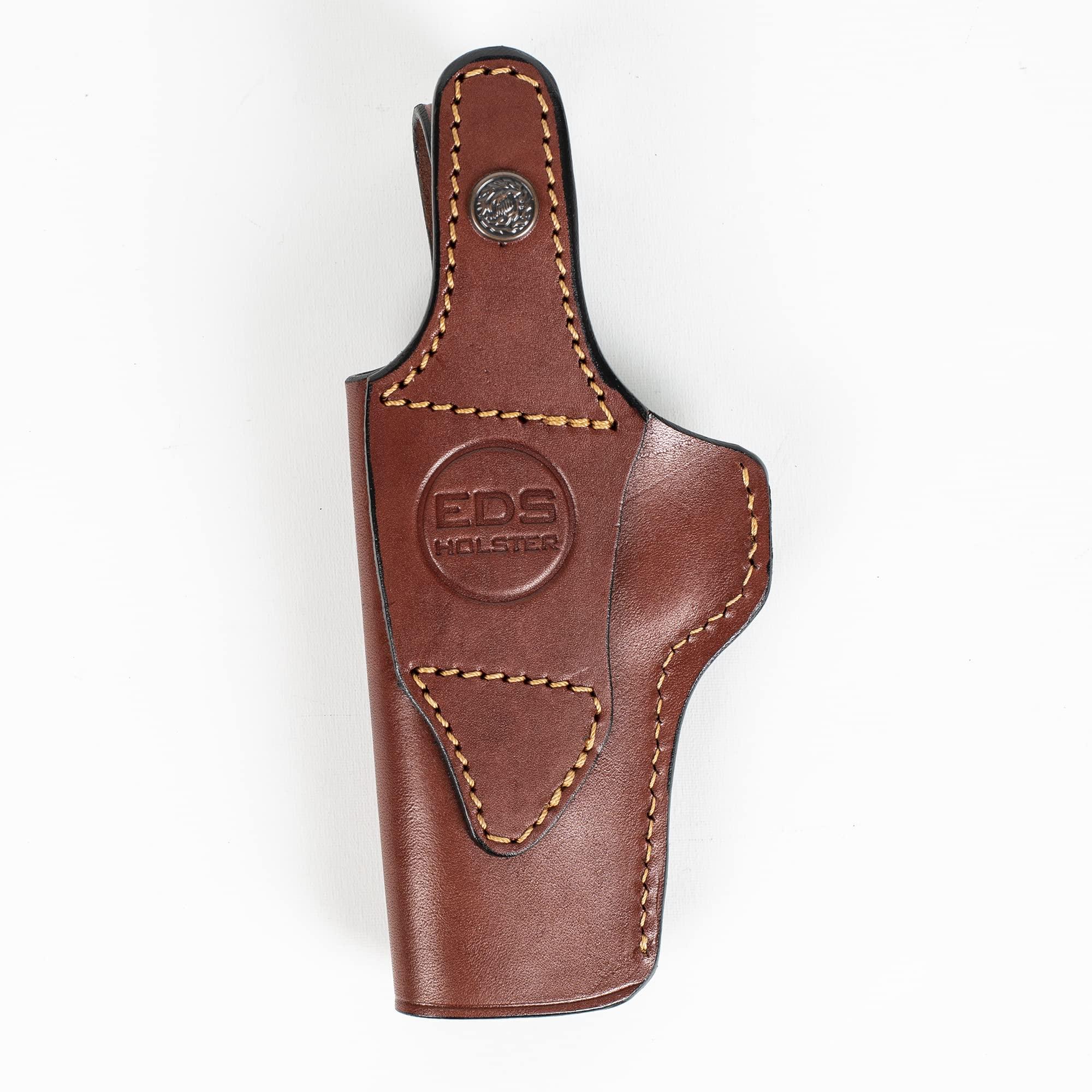 Eds Holster EDS Holster for Browning Hi Power IWB Leather Gun Holster (Brown)