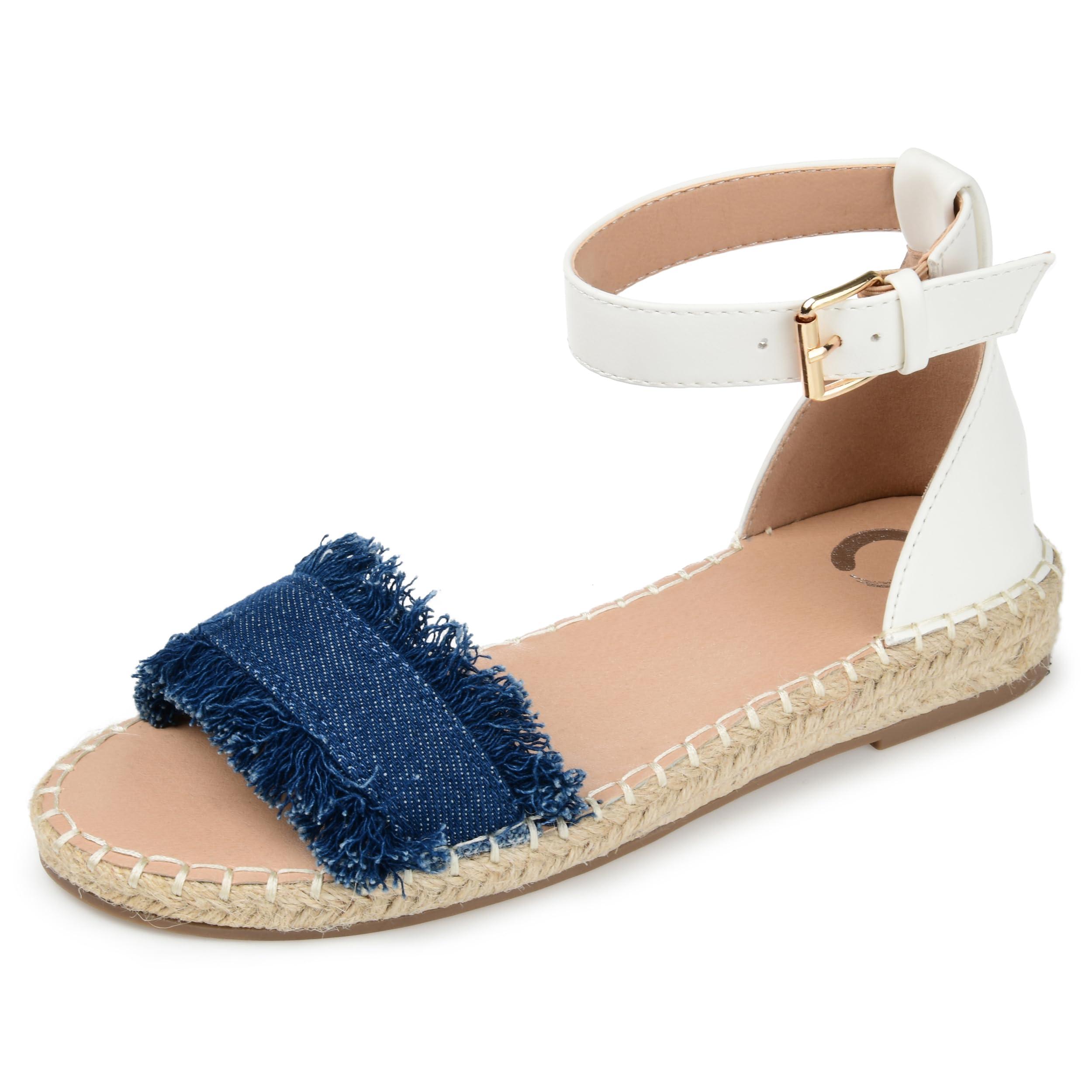 Journee Collection Journee Collection Women's Tristeen Tru Comfort Foam Espadrille Sandals - Size: 9 - Denim