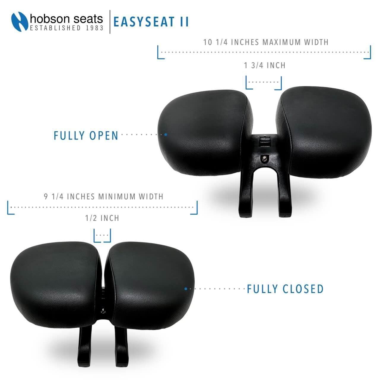 Hobson Ultimate Comfort: Hobson Easyseat II Split Bicycle Saddle - Adjustable, Ergonomic Design for Pain-Free Cycling, Doctor-Recommended for All Riders