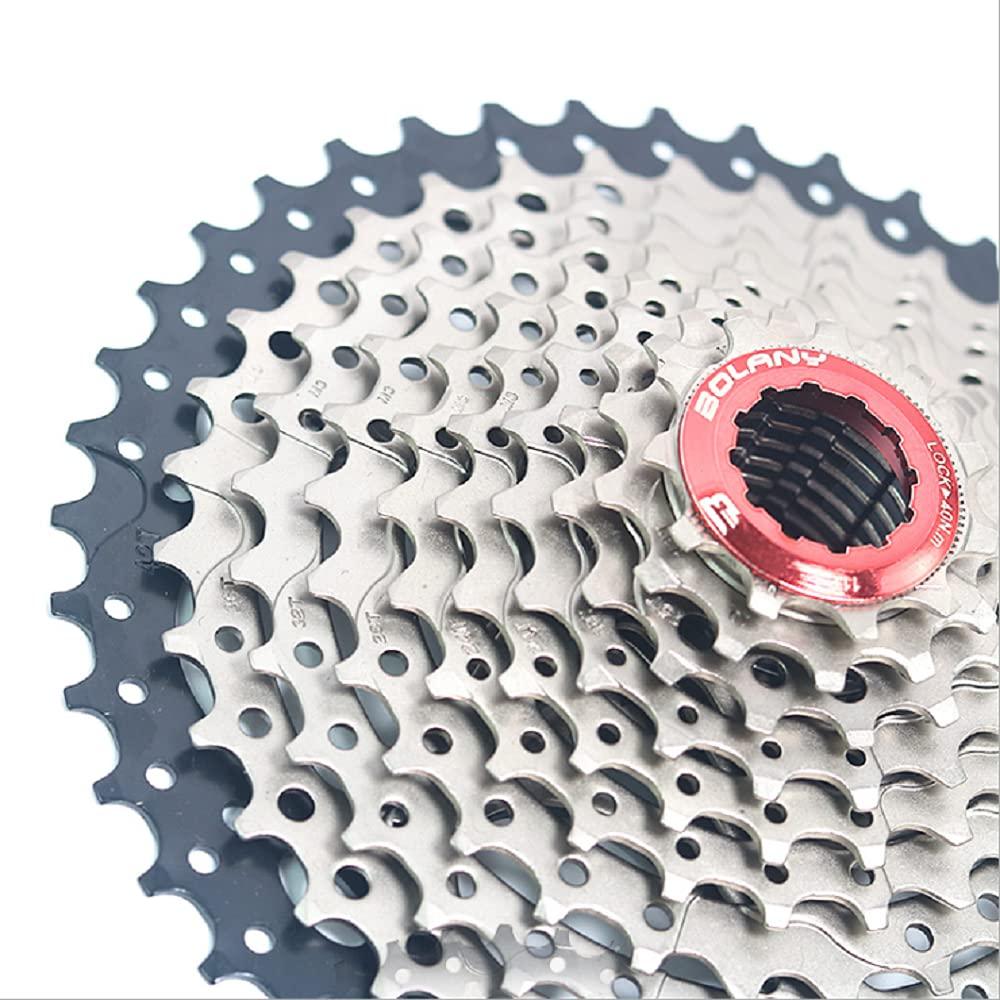 BOLANY BOLANY Bike 8/9/10 Speed Cassette 11-25T/32T/36T/40T/42T/46T/50T Fit for MTB Bike, Road Bicycle, Lightweight Freewheel, Compatible with Shimano SRAM Sunrace