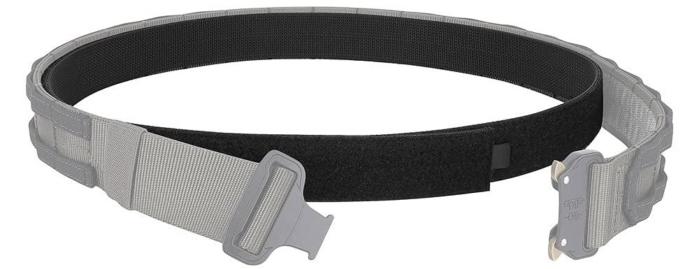 KRYDEX KRYDEX Tactical Inner Belt 1.5 Inch Loop Liner Under Belt for Outer Duty Belt (Black, M:(34\"-37\"))