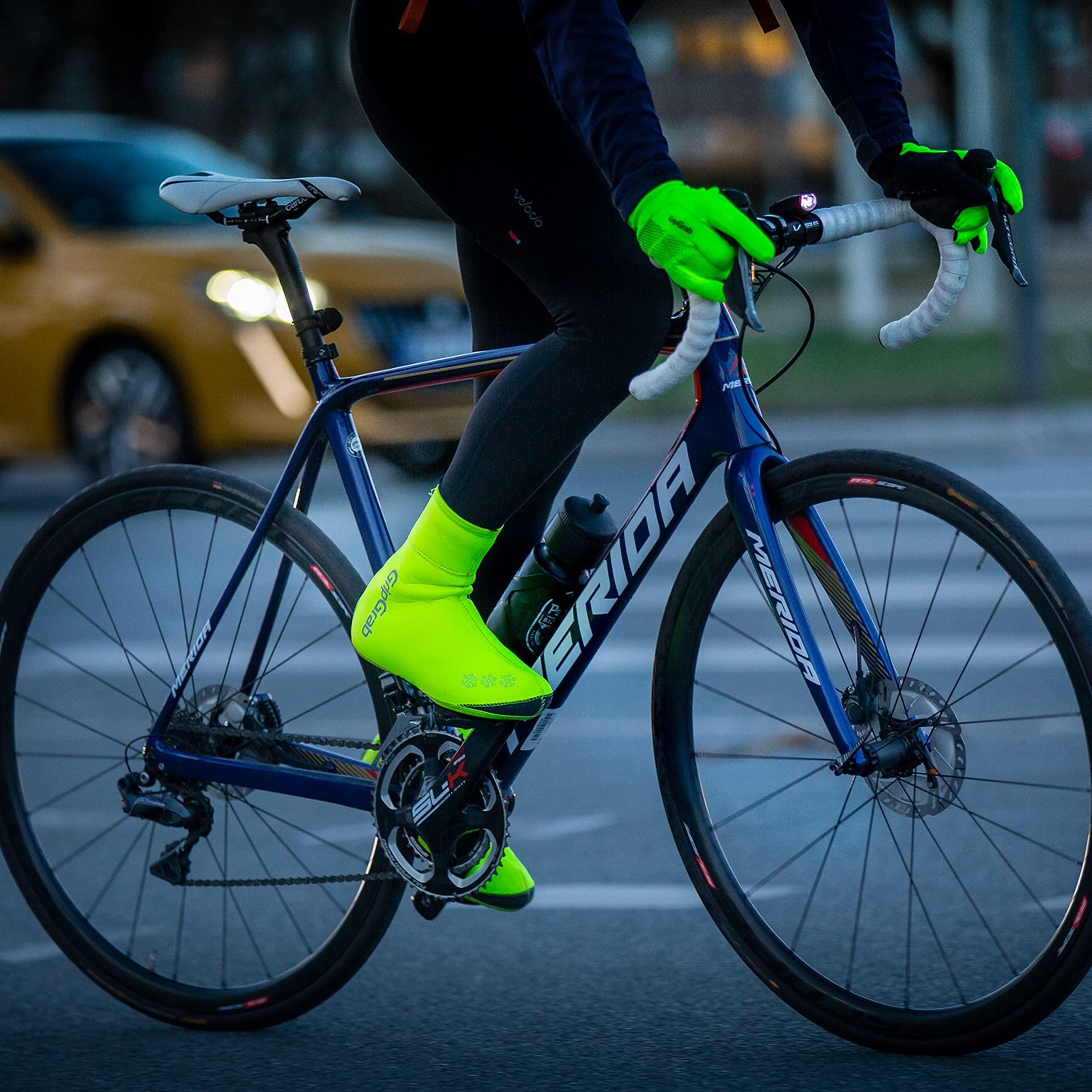 GripGrab GripGrab Arctic Waterproof Deep Winter Road Cycling Shoe Covers Fleece Lined Thermal Cycling Road Bike Shoe Covers Waterproof Overshoes