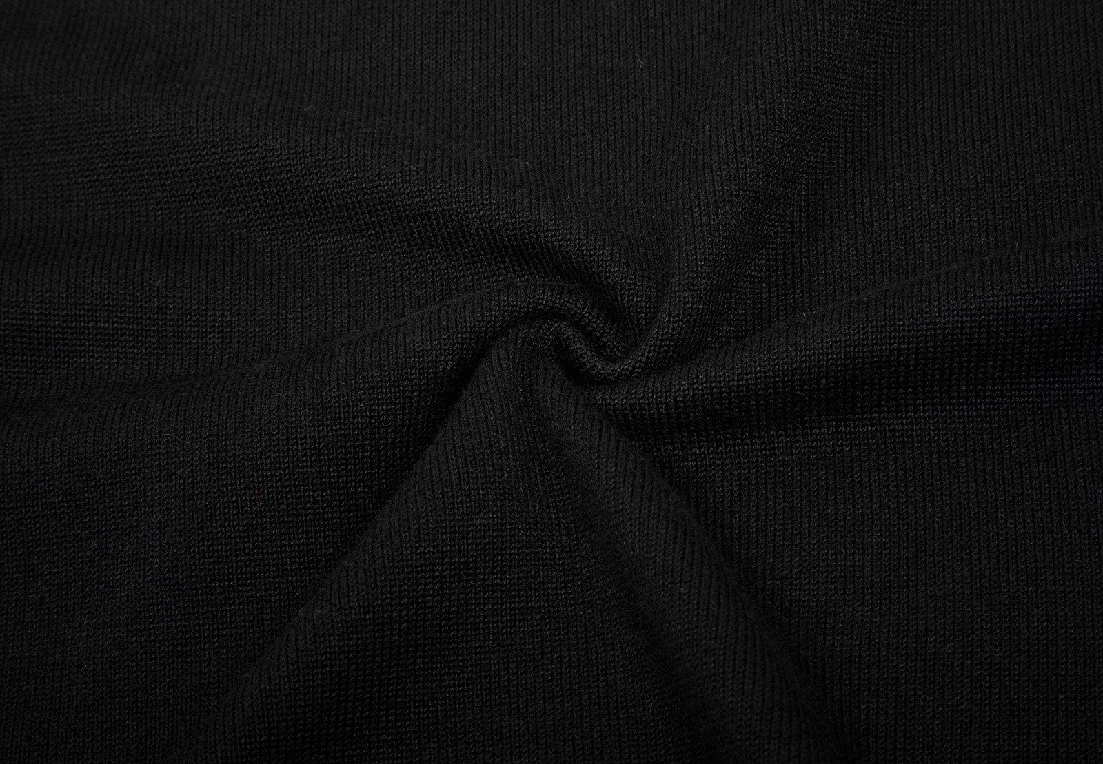 PJ PAUL JONES PJ PAUL JONES Men V Neck Sweater Vests Basic Slim Fit Solid Plain Sleeveless Pullover Sweater Vest Black 3XL