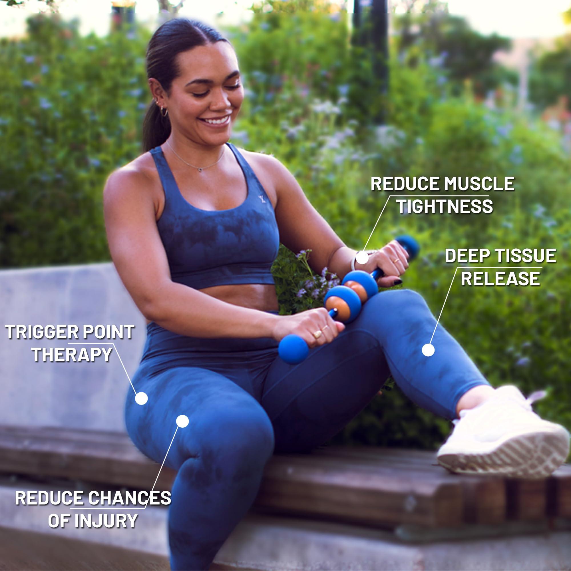 MOBO SYSTEM MOBO | 7-in-1 Myofascial Release Tool & Trigger Point Massager Tool | Massage Stick, Muscle Roller Stick & Foam Rollers Alternative | Deep Tissue Pain Relief & Improved Mobility