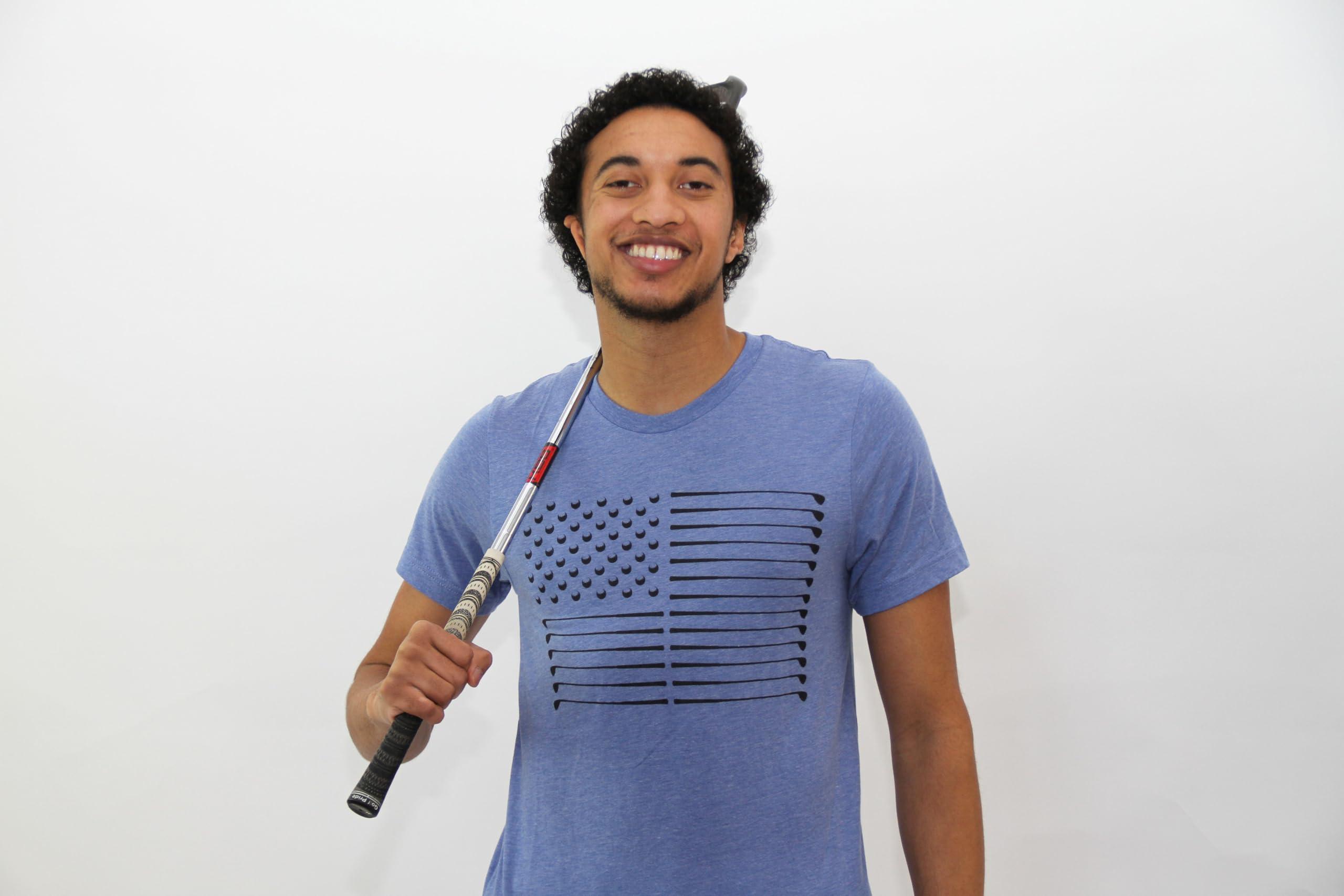 SwingJuice SwingJuice Golf T-Shirt Golf Flag Crew Neck Short Sleeve Funny Golf Shirt for Men and Women Red XL