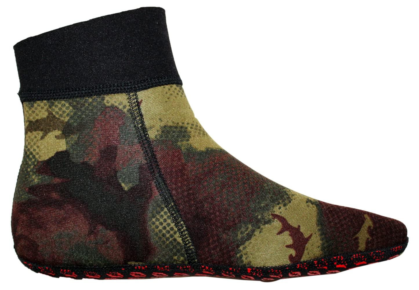 Hammerhead Spearguns Tuff Feet, 1.5 mm Half Booties, Camo Green (XX-Large)
