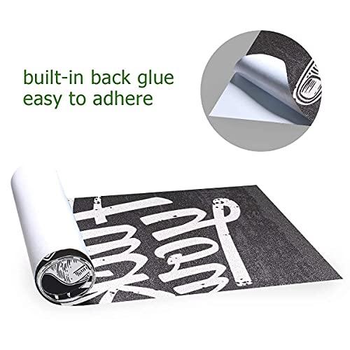 Hupery Hupery Middle Finger Sign Skateboard Grip Tape Longboard Griptape Waterproof Grip Tape Sheet Sticker Deck Sandpaper Griptape, 33.1x9.1 inch (Middle Finger)