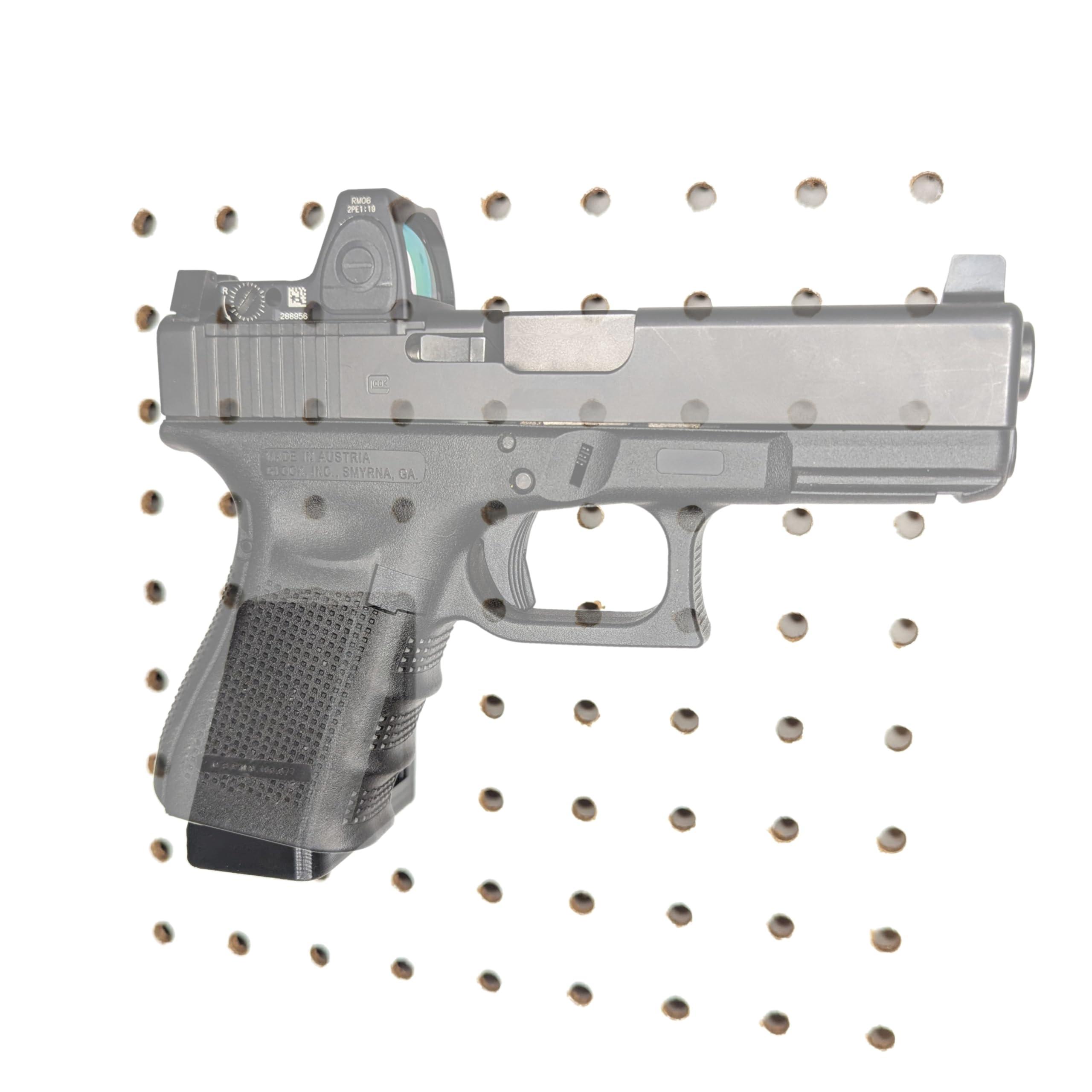 Hammy3DPrints Pegboard Mount for Pistols - Many Brands and Models Supported - Pegboard/Skadis/etc. (Secure Wall, Canik TP9 (Right))