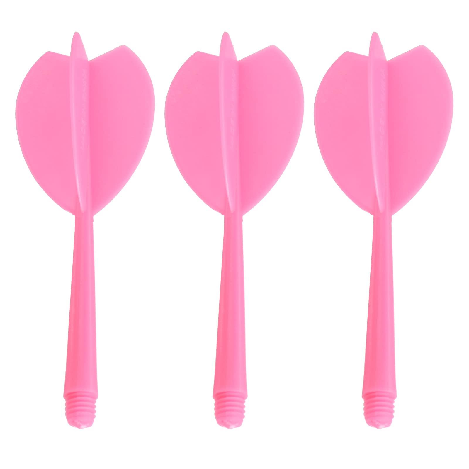 PATIKIL PATIKIL Integrated Dart Shaft & Flights, 3 Pack Lightweight Plastic Dart Flight Set, Pink