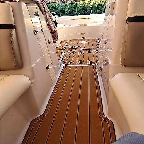 ZYLJC -181 Boat EVA Faux Teak Decking Floor Compatible with 2005 Four Winns Horizon 230 Swim Platform Cockpit Boat EVA Foam Teak Floor Pad