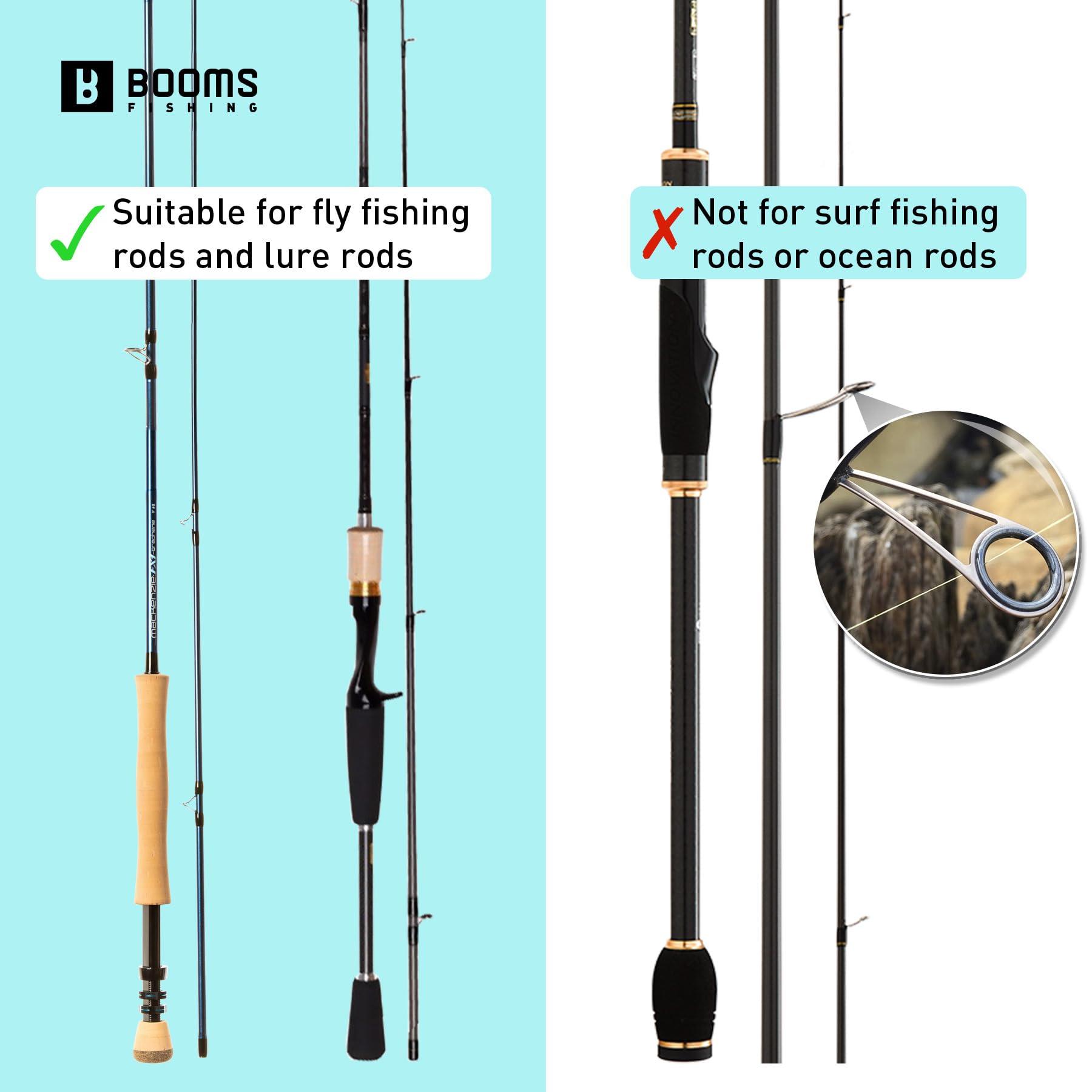 Booms Fishing Booms Fishing PB3 6.4ft~7ft Fishing Rod Case, Portable Folded Fishing Pole Case with Sturdy Two-Way YKK Zippers, 0.6ft/8\" Extended Design Fishing Rod Bag, Store Up to 2~3 Fishing Poles, 77\"~85\"