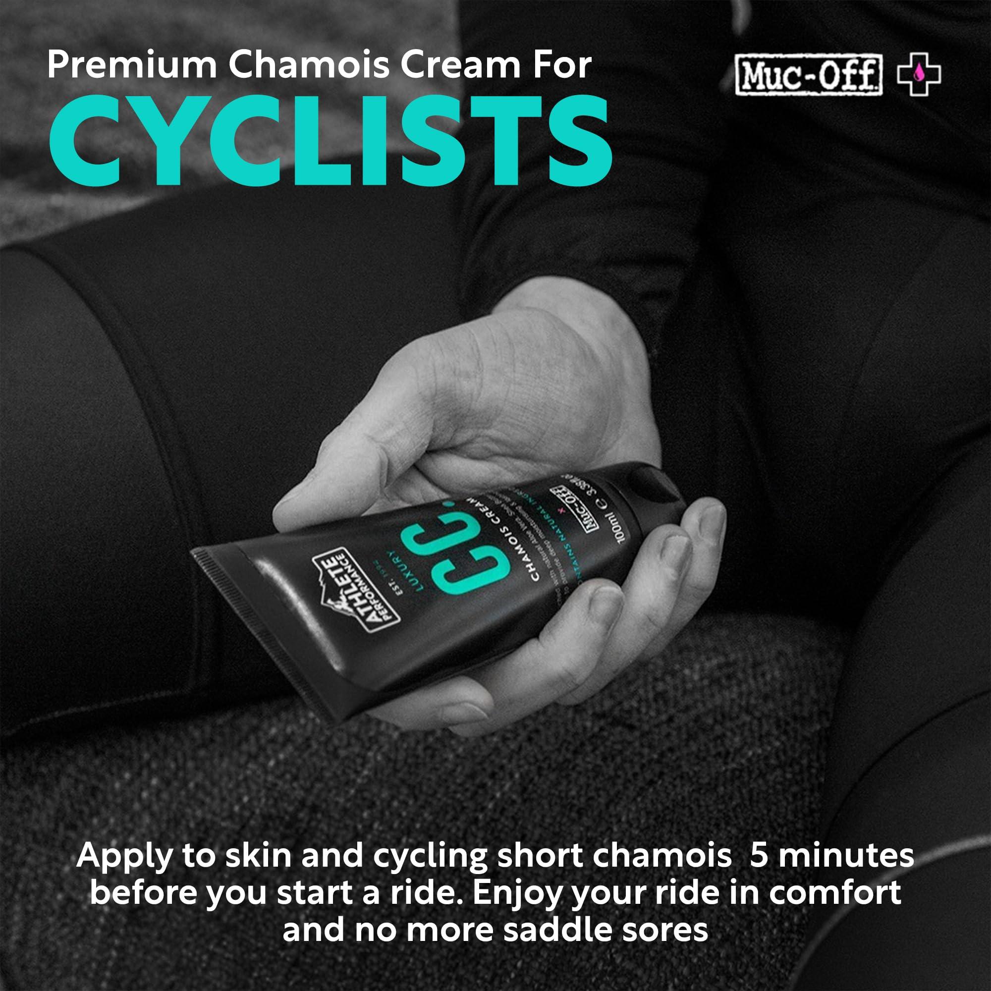 Muc-Off Muc-Off Luxury Chamois Cream Cycling | Anti-Chafing, Moisturizing Formula | Long-Lasting Comfort & Protection | Ideal for Cyclists, Triathletes, and Runners (100 ml (Pack of 1))