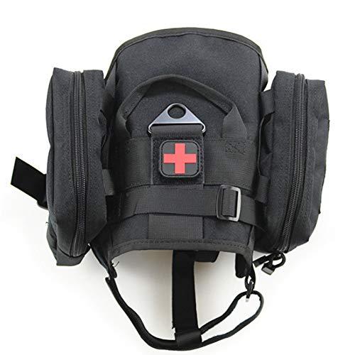 PJDDP PJDDP Tactical Dog Harness,Tactical Dog Vest,Adjustable Dog Training Vest, K9 Service Dog Vest Working Dog Vest with Handle for Small Large Dogs with Accessory Package,Black,M