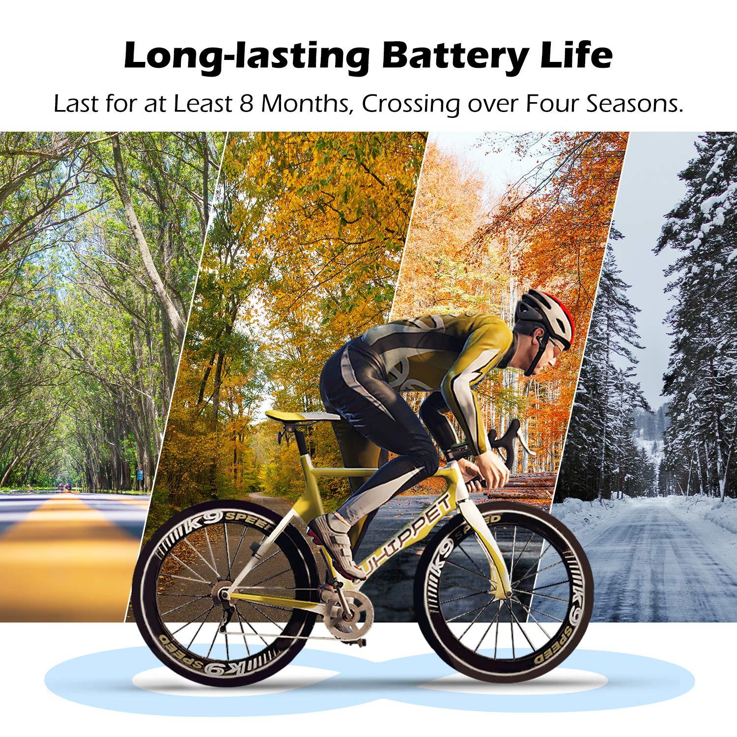 PRUNUS PRUNUS Bike Speedometer and Odometer Wireless Waterproof Bicycle Computer with Touch Sensor Switch, Big Digital LCD Screen, Automatic Wake-up for Outdoor MTB Road Cycling and Fitness