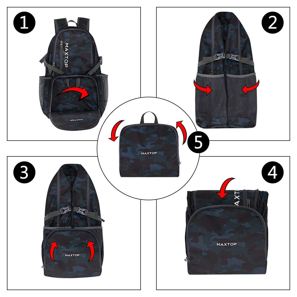 MAXTOP MAXTOP 40/50L Lightweight Packable Backpack for Hiking Traveling Camping Water Resistant Foldable Outdoor Travel Daypack