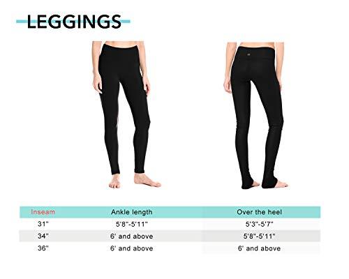 YOGIPACE Yogipace Extra Tall Women\'s Long Inseam High Waisted Barre Leggings Extra Long Yoga Leggings Workout,34\",Black,Size L