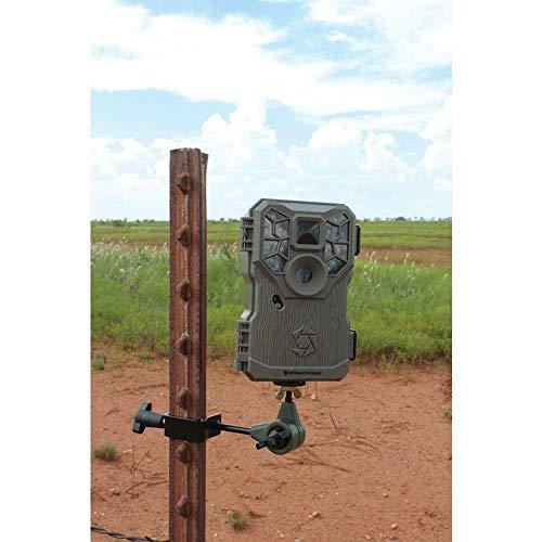 Trail Camera Mount 3 Pack HME Products T-Post Trail Camera Holder 3 T-Post Mount Game Camera, Trail Camera Stand, Trail Camera Accessories with Included LED Keychain Light