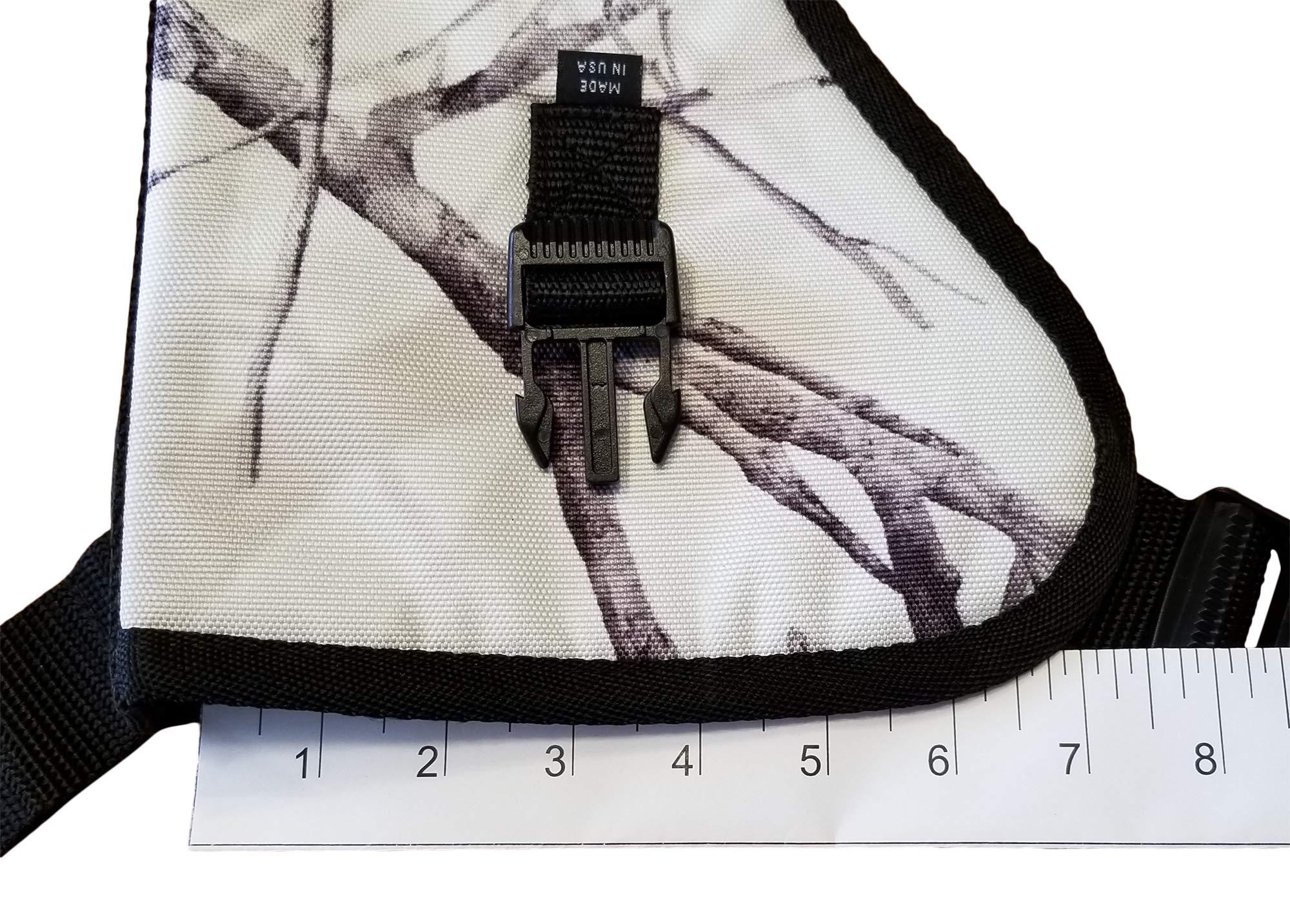 Silverhorse Holsters Silverhorse Holsters Chest Gun Holster | Fits Taurus Raging Bull, Raging Hunter, Raging Judge with Smaller Scope in 6.5\" - 8.375\" Barrel Lengths (8.375\" Barrel Right Hand, Hardwood Snow Camo)