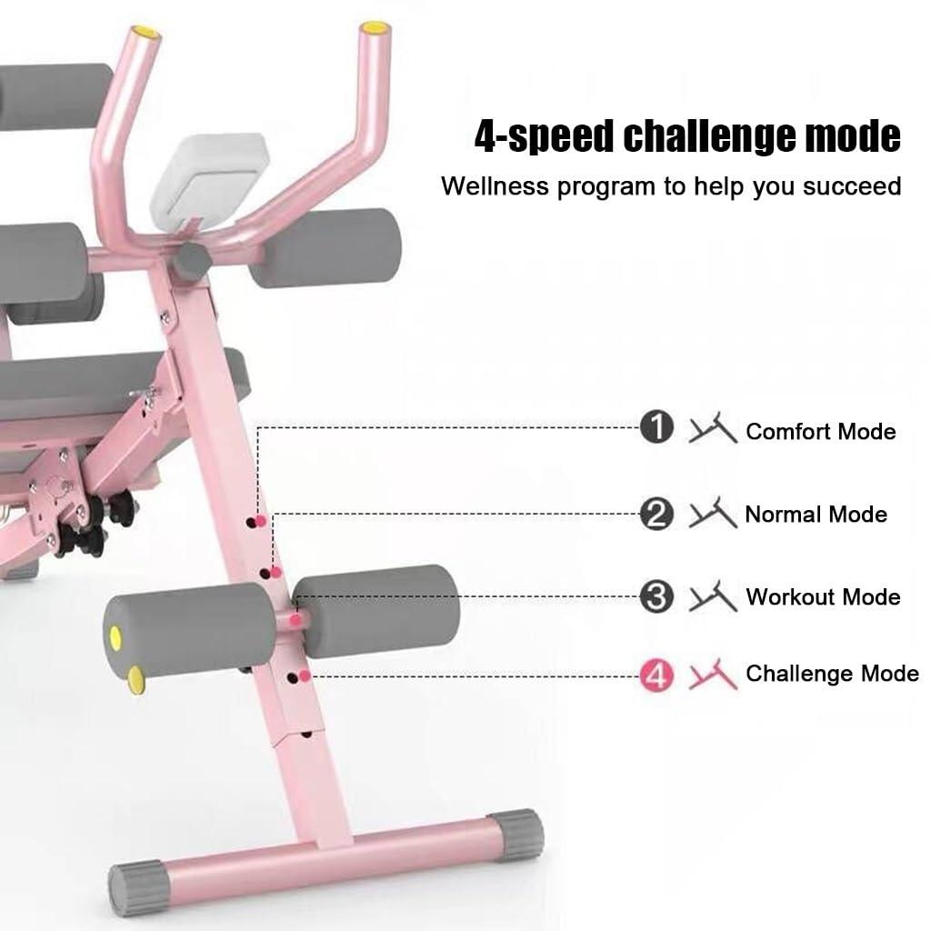 RIEJIN RIEJIN Ab Machine, Foldable Abs Workout Equipment,Whole Body Workout Waist Trainer, Adjustable Abdominal, with LCD Display for Home Gym