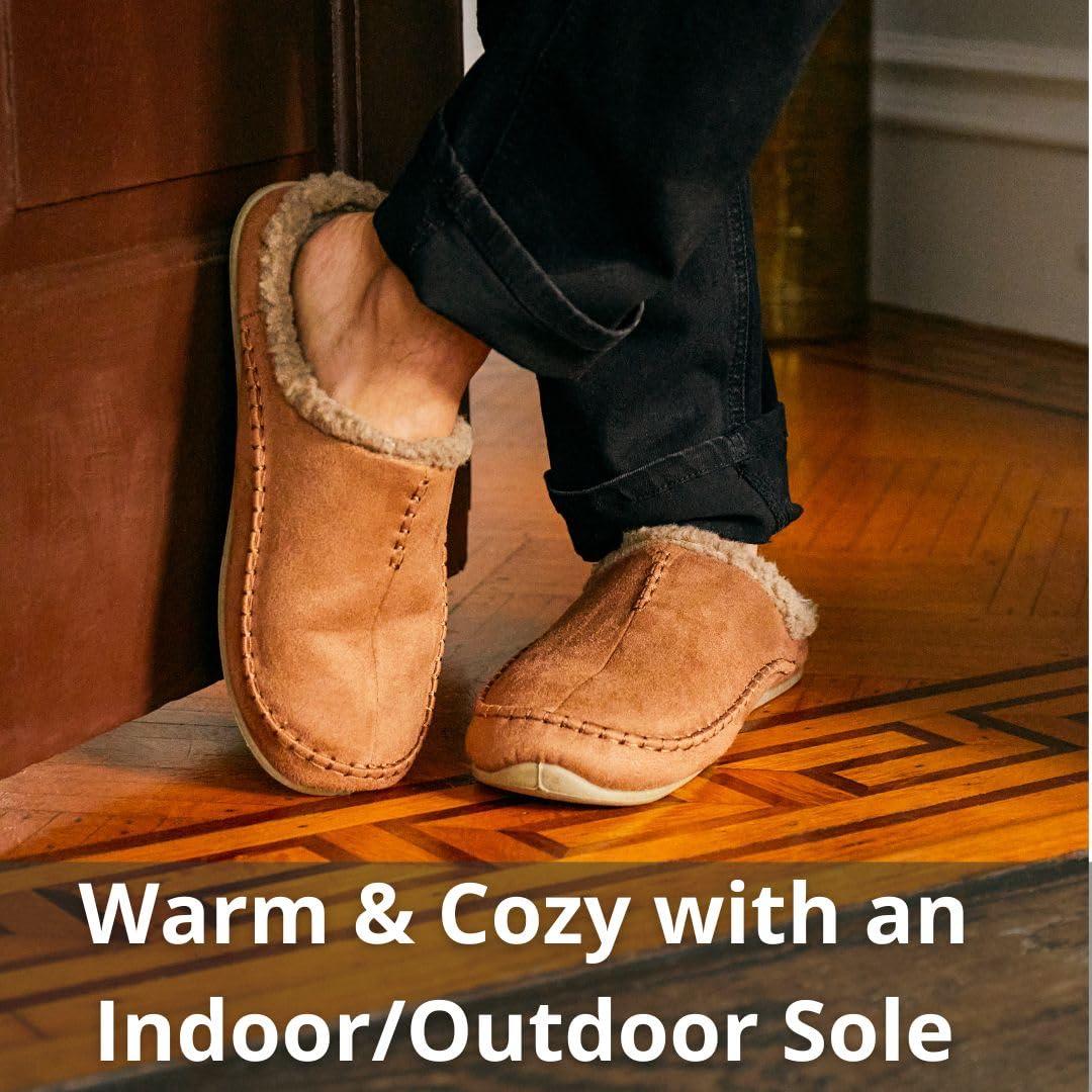 Deer Stags Deer Stags Unisex Nordic Microsuede Slipper / Chestnut / Men's 16 US / Medium