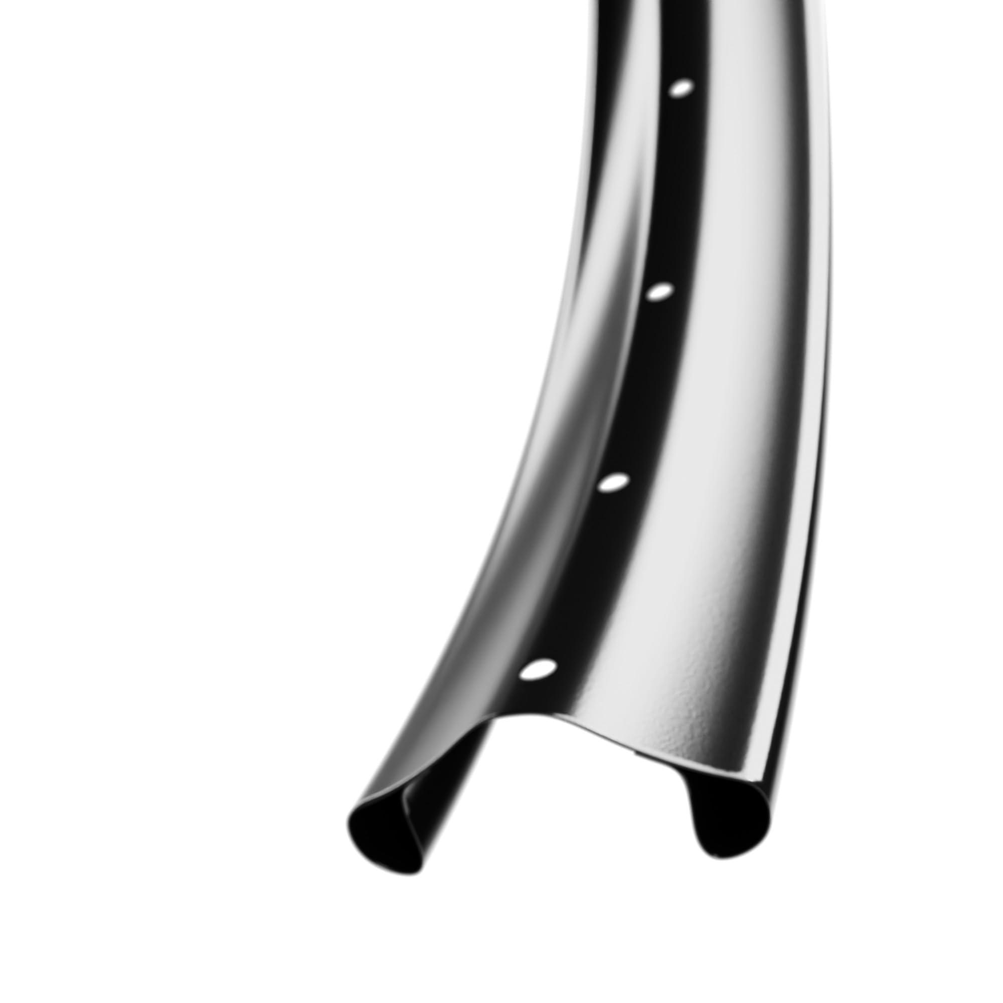 Flying Horse BBR Tuning Heavy Duty 12 Gauge 26Inch x 1.25 Inch Rear Bike Rim - Bicycle Wheel - Mountain Bicicleta - Coaster Brake - Silver