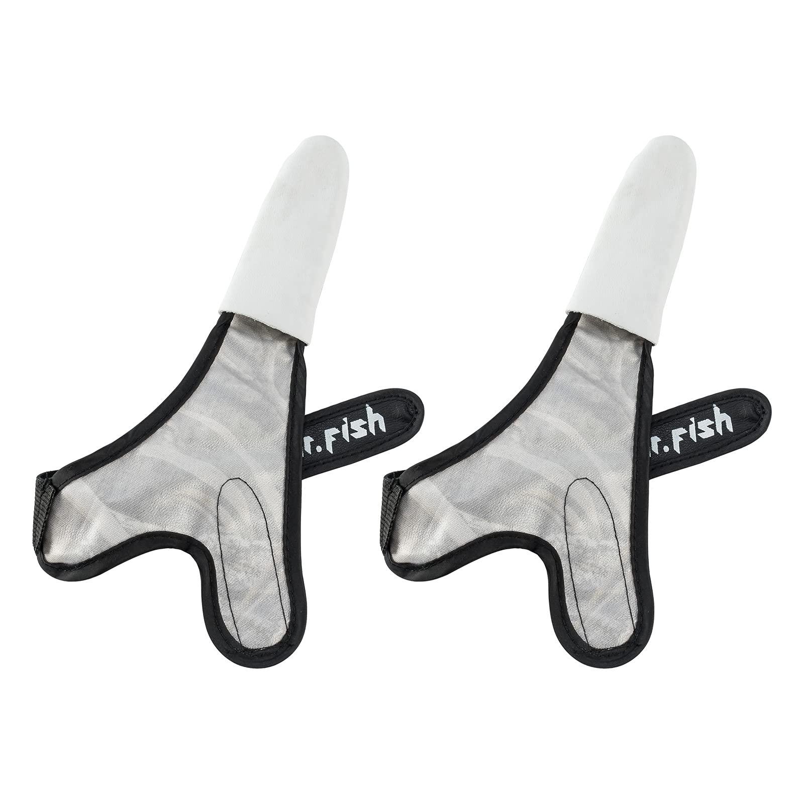 Dr.Fish Dr.Fish 2 Pieces Fishing Gloves Casting Finger Stall Protector Anti-Slice Saltwater Trolling Surf Fishing Braid Line Anti-Slip Cooftable Woolen Size XXL