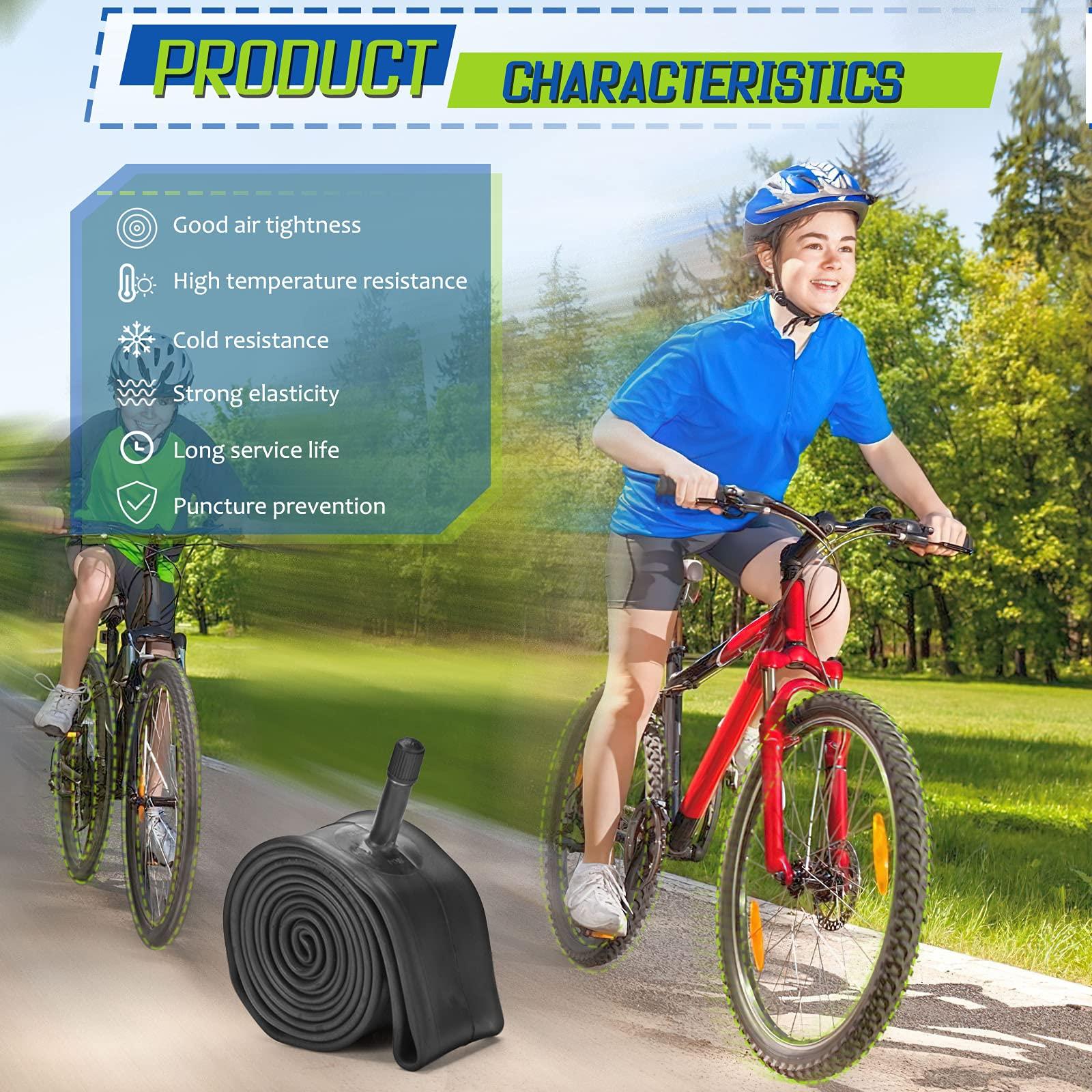 Hydencamm 2 Pack 20" x1.75/1.95/2.10/2.125 Bicycle Tube with 2 Tire Levers, 20" Bicycle Tube with 32mm Schrader Valve, Butyl Rubber Inner Tube 20 x 1.95 for Road/Kids/Gravel Bikes by Hydencamm (2 of One Size)