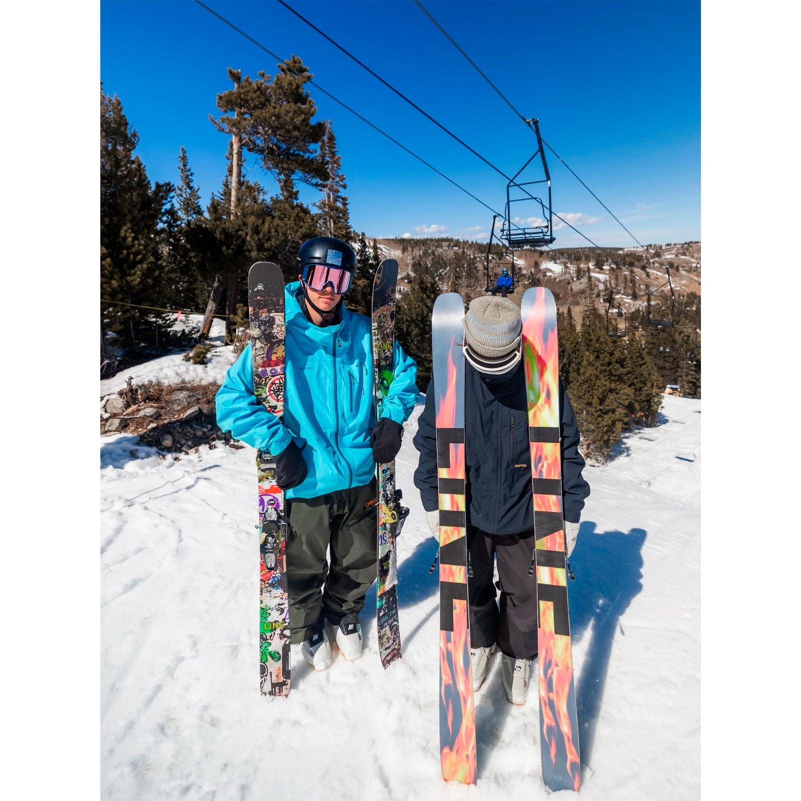 LINE LINE Unisex Adult's Chronic 94 All-Mountain Freestyle Ski with Thick-Cut Sidewall Construction & Symmetric Flex Pattern - Durable Stable Versatile Snow Skis for Men & Women - 171