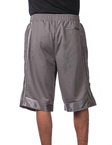 Pro Club Pro Club Men\'s Heavyweight Mesh Basketball Shorts, Charcoal, 7X-Large