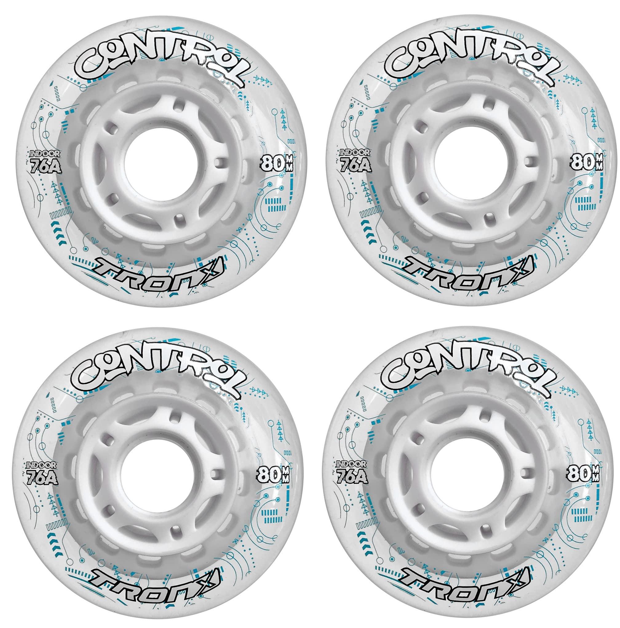 TronX TronX Control Indoor Soft 76A Roller Inline Hockey Wheels - 59mm, 68mm, 72mm, 76mm & 80mm Hi-Lo (72mm)