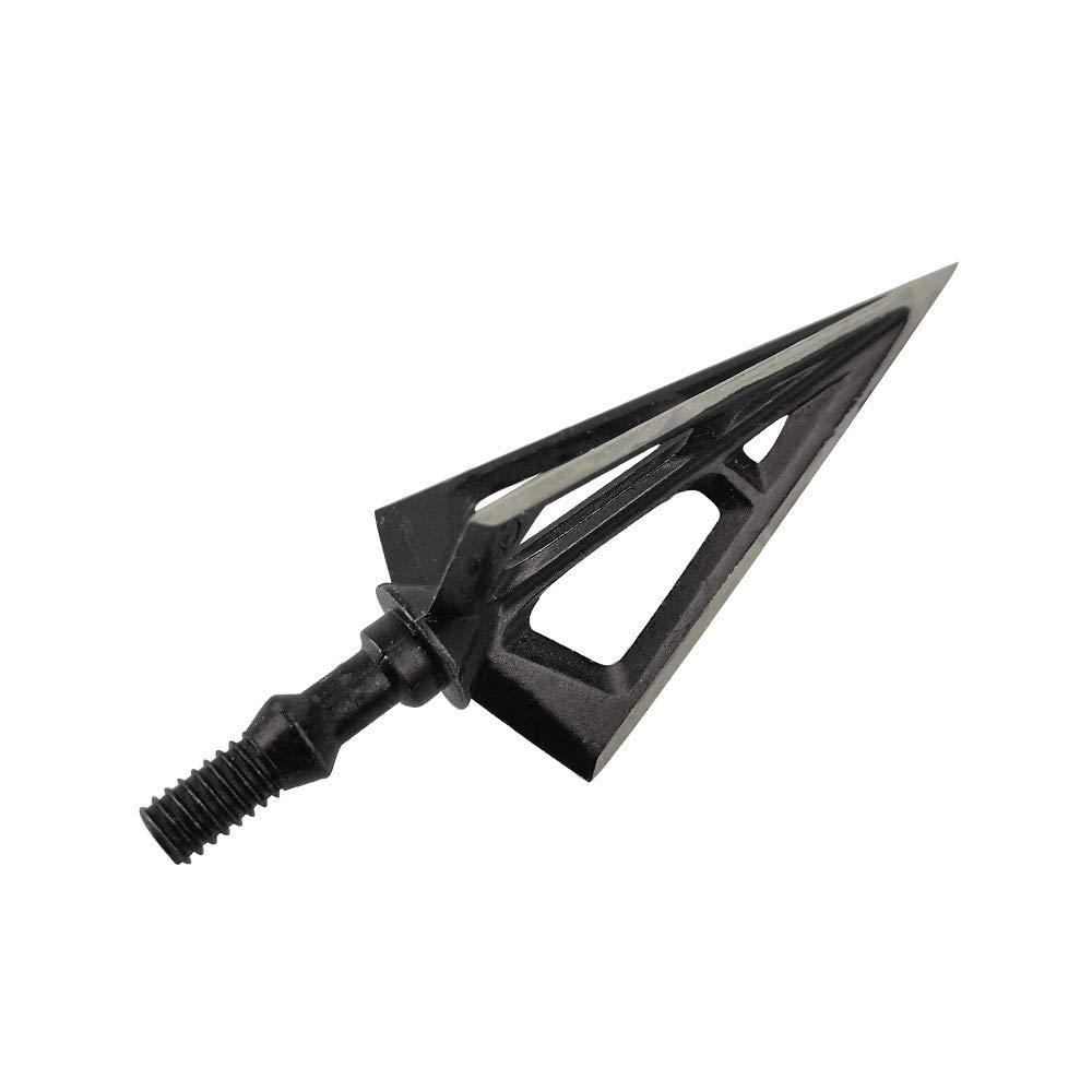 AMEYXGS AMEYXGS 6pcs/12pcs Archery Hunting Arrowheads Blade Broadhead Screw in Arrow Tips Detachable Arrow for Hunting Outdoor Shooting Target Practice Accessories and Box (Type 28, 6 pcs)