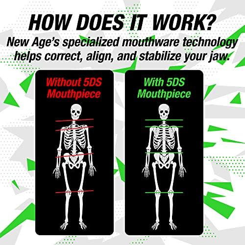 New Age Performance New Age Performance 5DS Universal Fitness Mouthpiece, Increase Athletic Performance for Endurance, Weightlifting & All Non-Contact Sports, Red