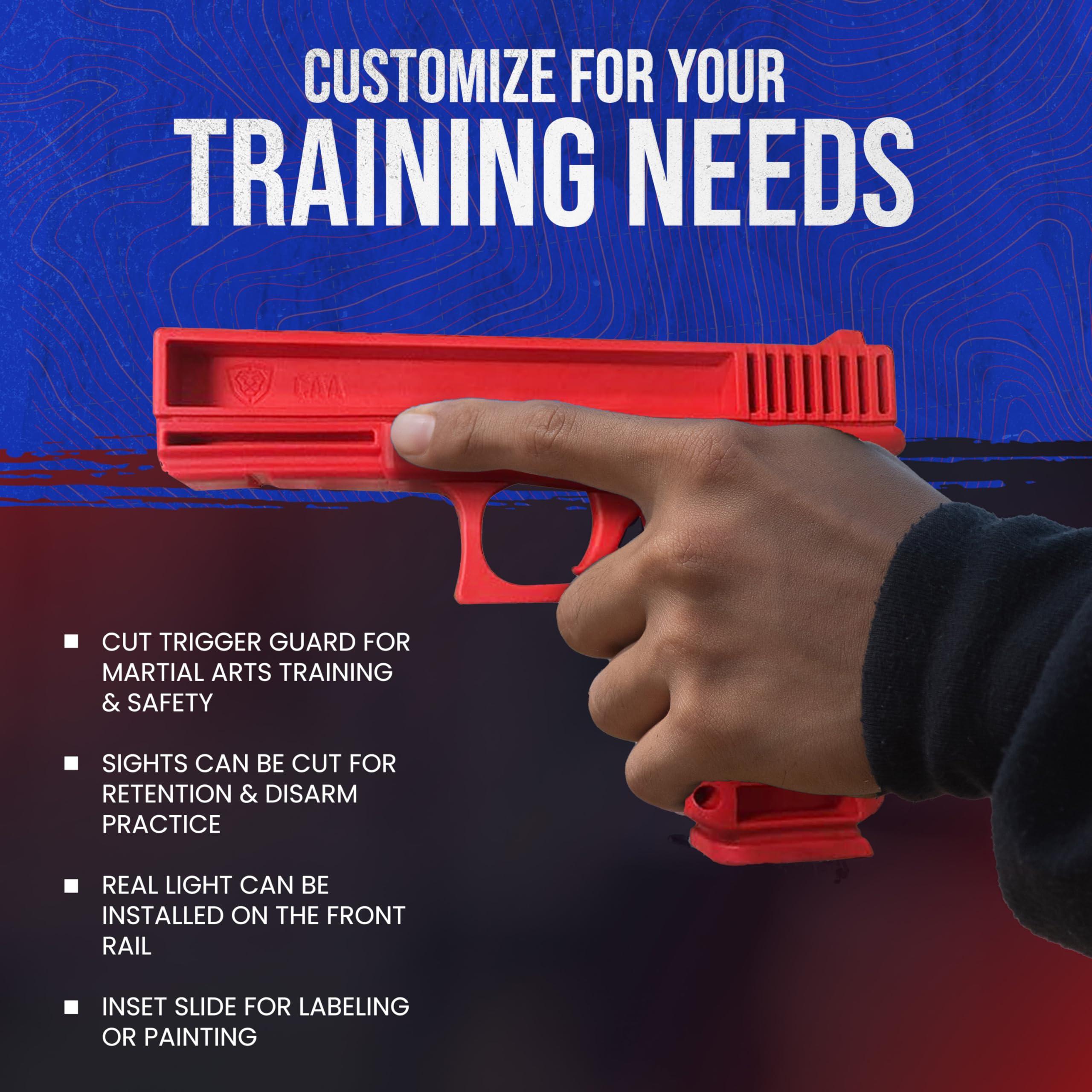 GARRET MACHINE Durable Plastic Polymer Training Pistol - Lightweight Realistic Training Gun for Safe Dry Fire Drills, Draw, Grip, Movement - Compatible with Glock 19 & 23 - Fits WML, IWB & Safariland ALS Holster