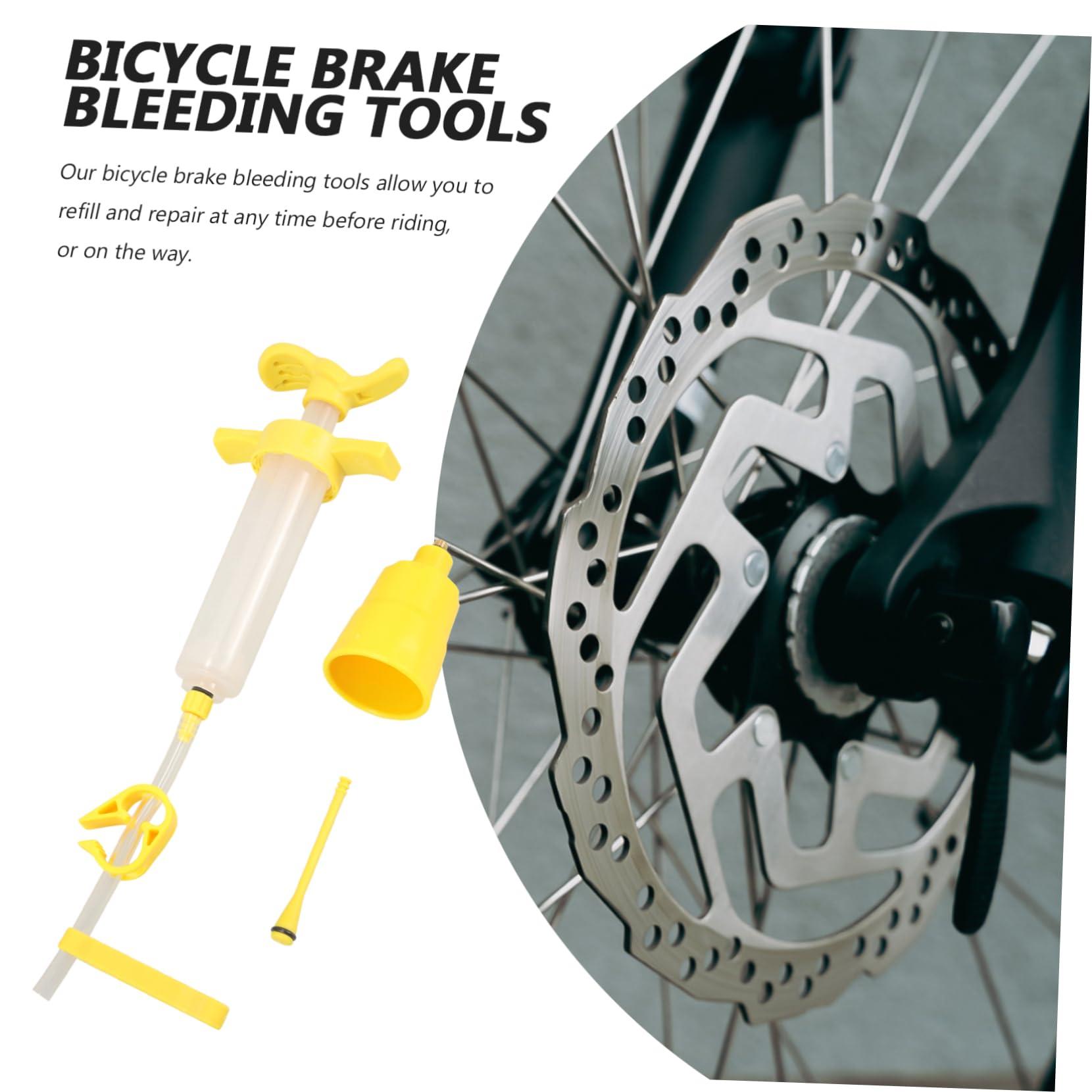 BESPORTBLE BESPORTBLE 1 Set Oil Pan Oil Change Tool Air Bike Mineral Bicycle Brake Bleeding Tools Bike Brake Oiling Tools Bicycle Brake Bleed Kit Disc Brake Bleed Tools Bike Bleed Kit Plastic