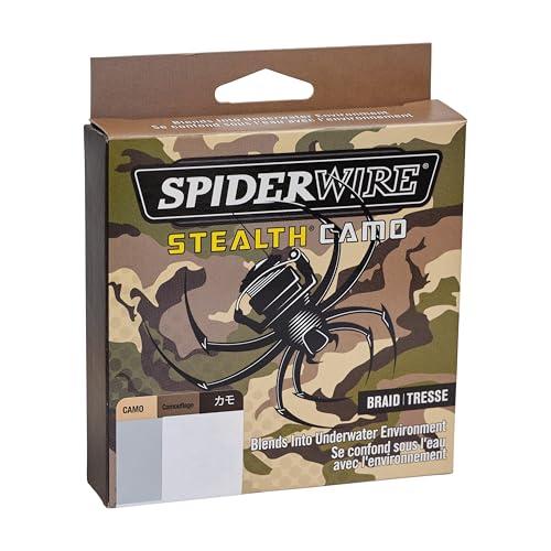 Spiderwire SpiderWire Stealth Camo Braided Fishing Line, 50lb | 22.6kg, 300yd | 274m Fishing Line, Suitable for Saltwater and Freshwater Environments