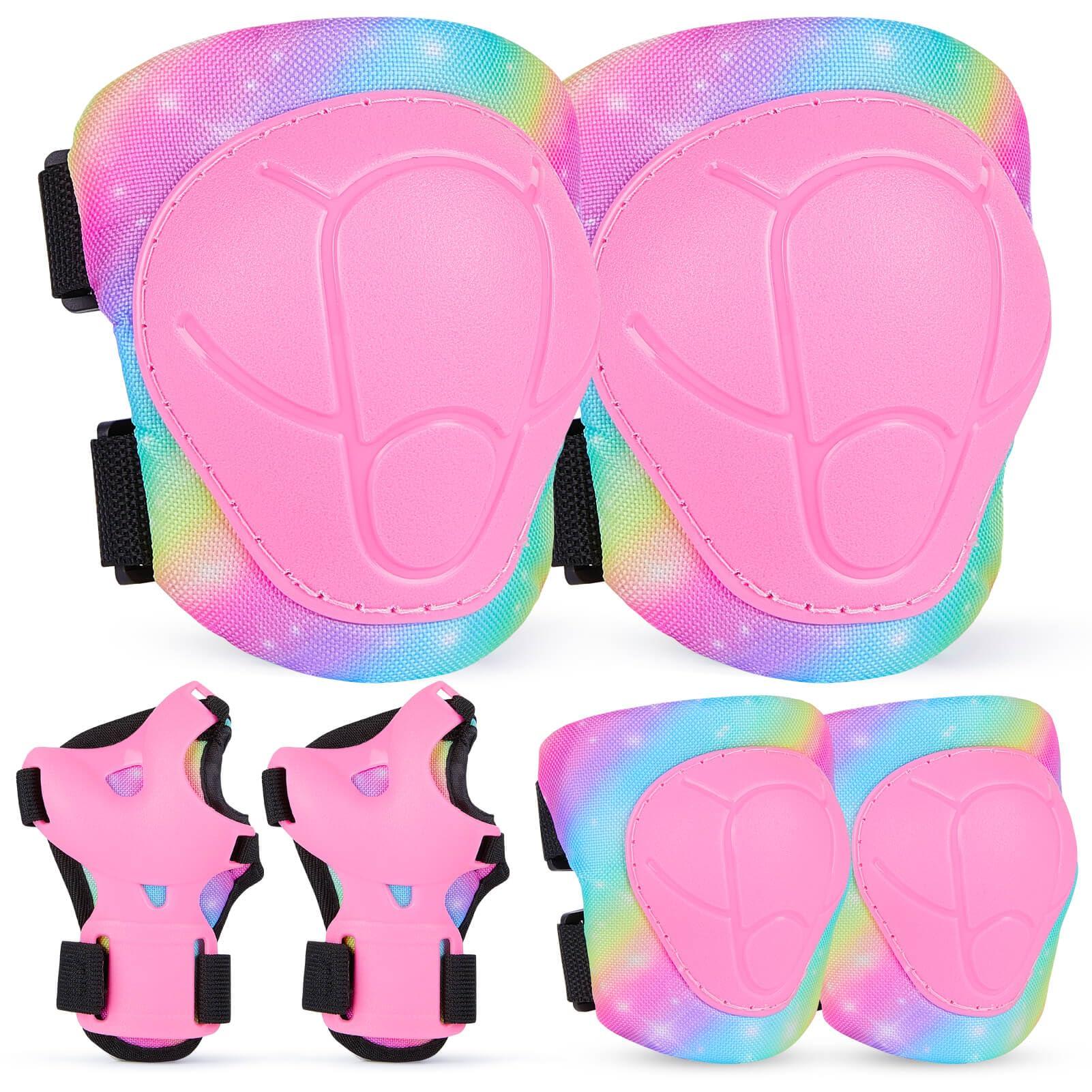 Lemmeko Lemmeko Knee Pads for Kids, Adjustable Kids Knee Pads and Elbow Pads Set for Boys Girls 3-8-13 Years, Toddler Knee Pads and Elbow Pads Set for Skating Roller Skate Scooter Cycling