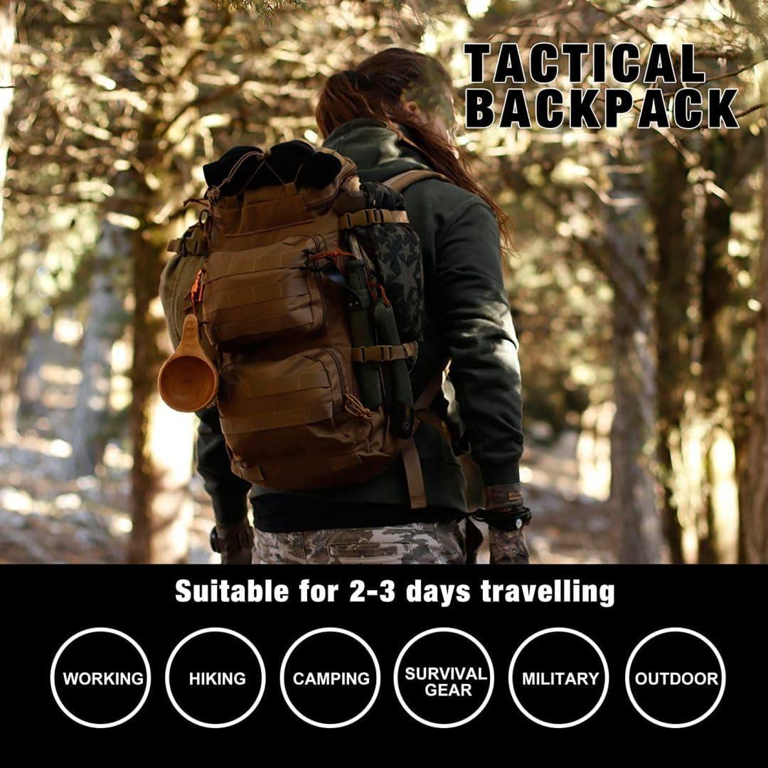 Mardingtop Mardingtop Tactical Backpacks Molle Hiking daypacks for Motorcycle Camping Hiking Military Traveling,25L Backpack