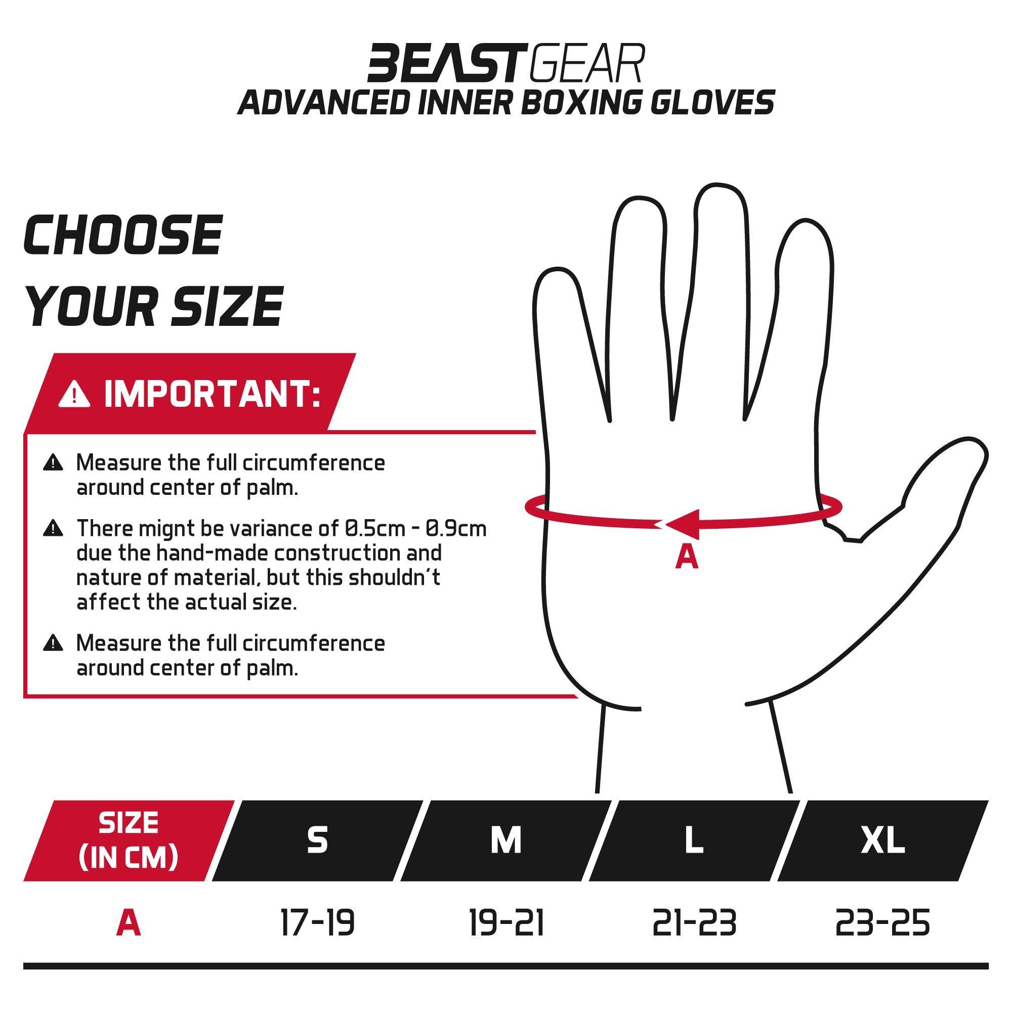 Beast Gear Beast Gear Hand Wraps for Boxing Gloves - Men & Women Inner Gel Quick Wraps for Combat Sports, MMA, and Martial Arts