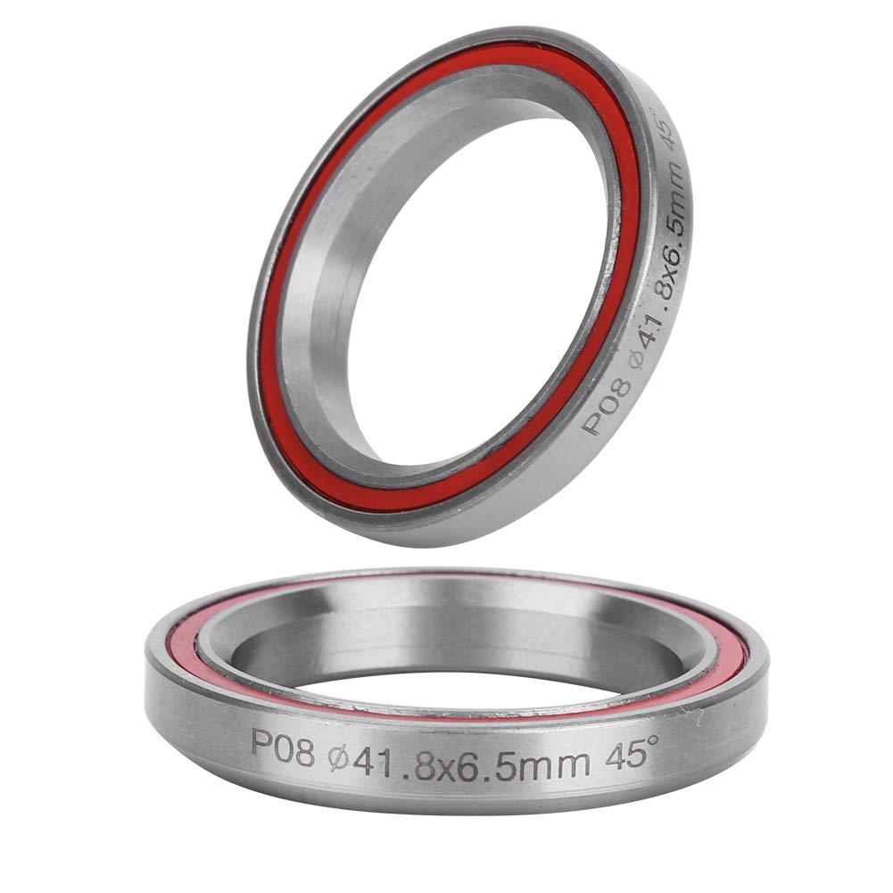 Pilipane Pilipane Heavy Duty Steel Mountain Bikes Bike Double Sealed Bearing Headset Bushings Repair Parts Accessory, 2PCS 41 8MM Bikes Bearing, 2PCS 41 8MM Bikes Bearing, Heavy Duty Steel MounBicycle Bearin