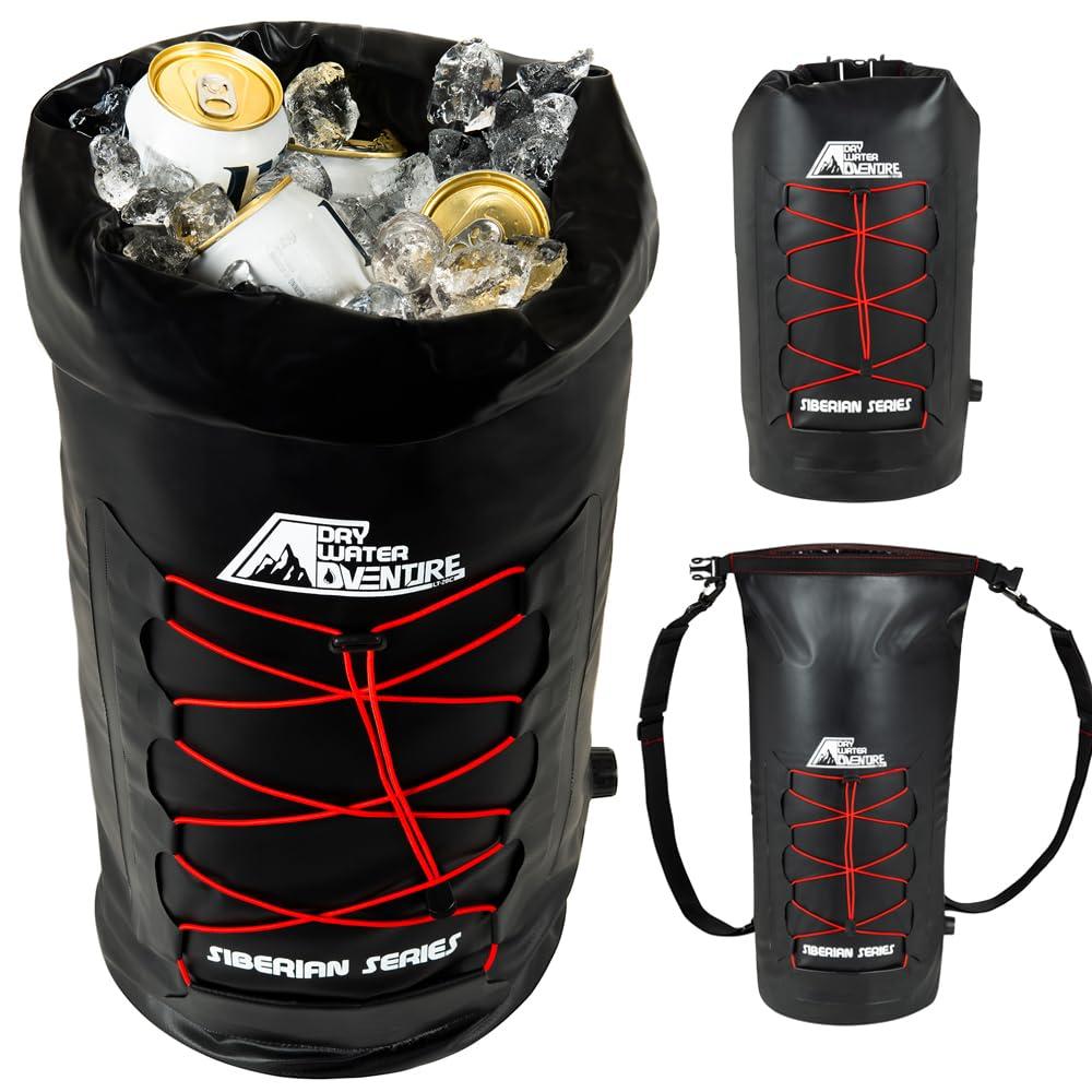 Dry Water Adventure Buy 2 Appalachian Waterproof Duffel Bags LT-60 (60 Liter)) & LT-120 (120 Liter)) Get 1 Siberian Cooler LT-20 (20 Liter)