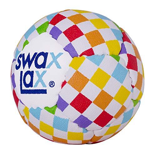 SWAX LAX SWAX LAX Lacrosse Training Ball - Indoor Outdoor Practice Less Bounce & Rebounds (1 Rainbow)