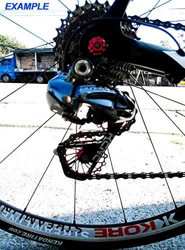 KCNC KCNC Road Cyclocross Bicycle Bike OSPW Oversized Derailleur Pulley Wheel System for Shimano Dura Ace/Ultegra 6700/6800/7800/7900/7970/9000/9070 use (Gold)
