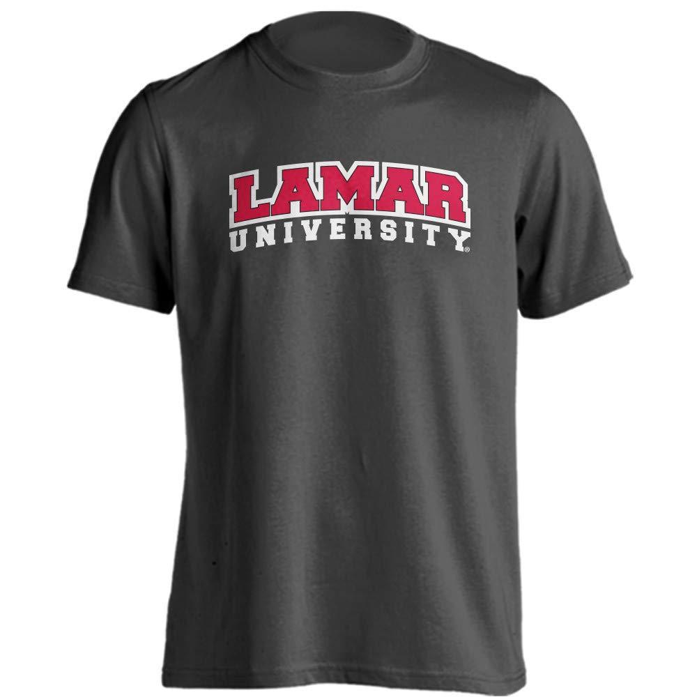 Sport Your Gear Sport Your Gear Lamar University Cardinals Classic Arch Campus Short Sleeve T-Shirt (Charcoal - 3X-Large)