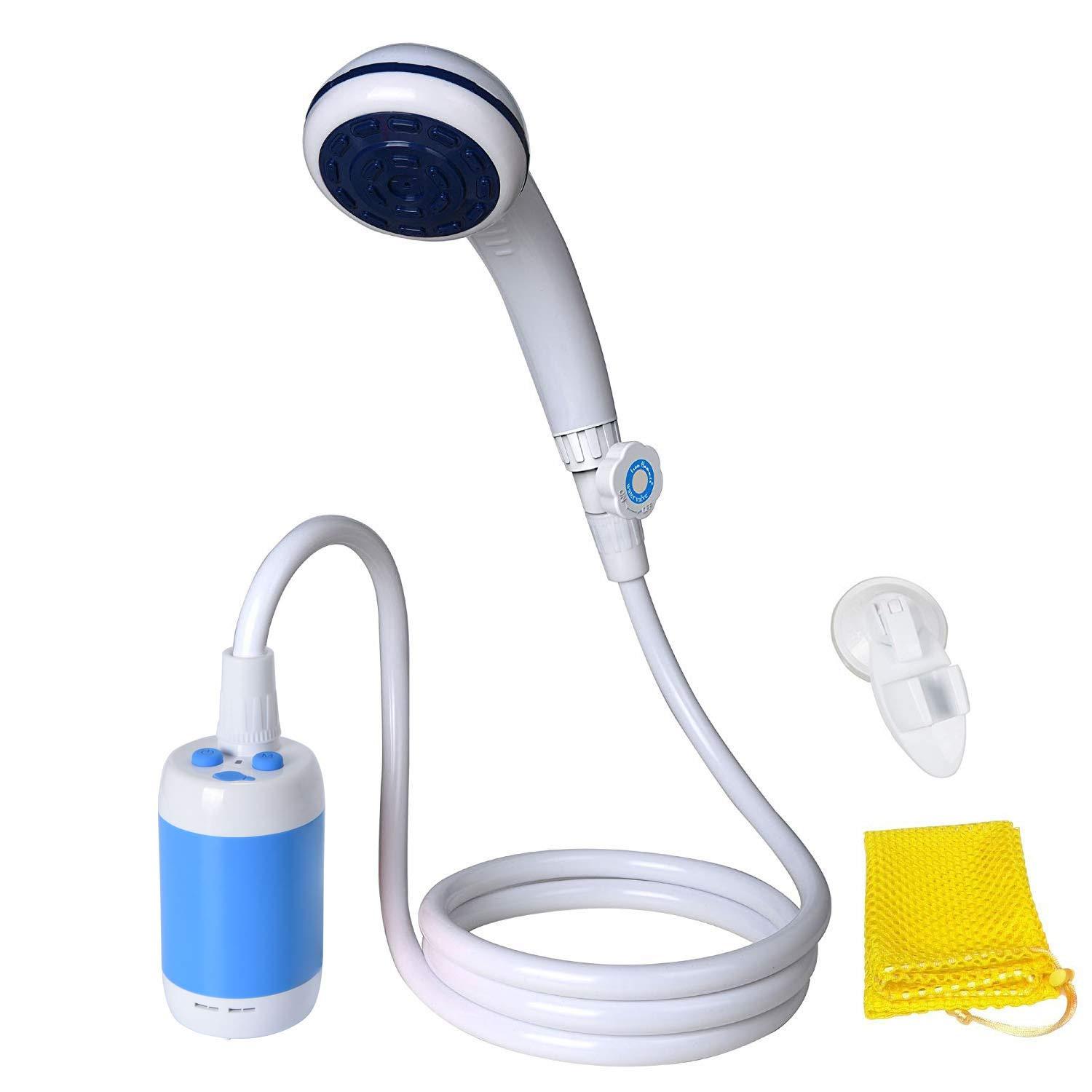 Iron Hammer Iron Hammer Portable Shower Camp Shower Rechargeable Shower high Capacity 4800mAh Camping Shower pet Shower Model:ES01