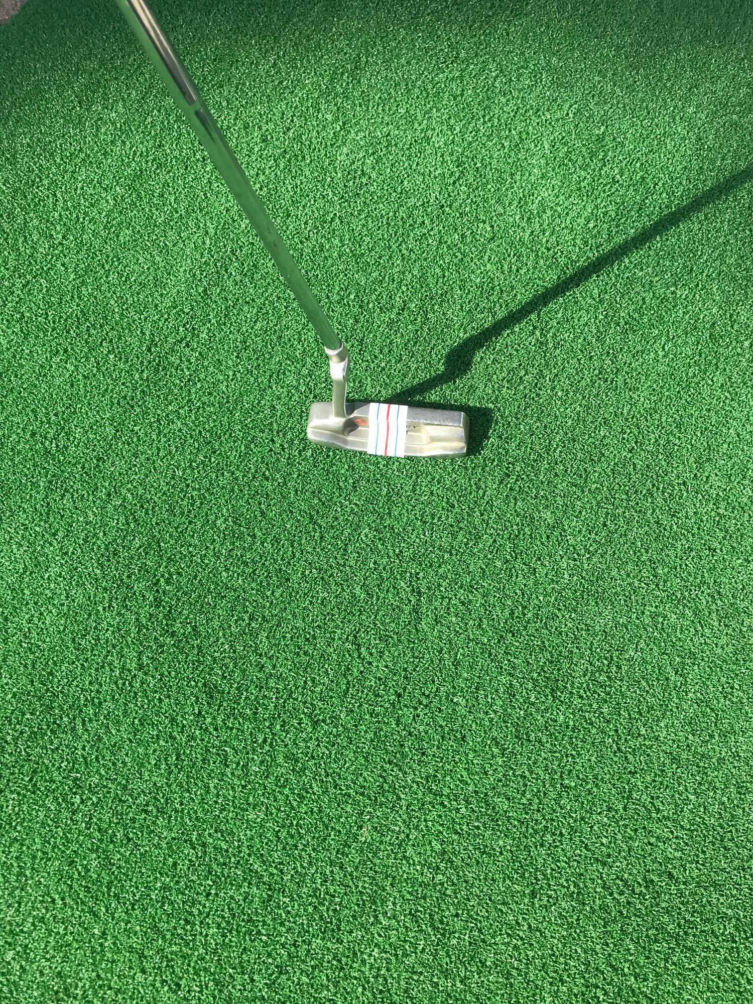 Less is more golf Less is More Golf Sticker for Golf Putter, 3 Lines Alignment (Triple Track), Magenta and Purple, 2 Pack