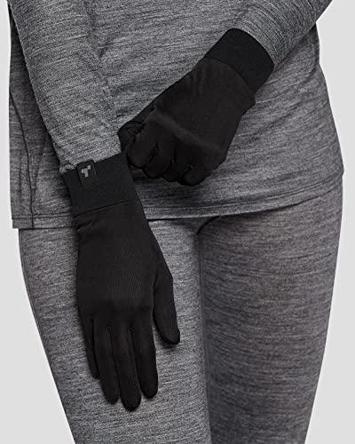 Terramar Terramar Adult Thermasilk Ultra-Thin Performance Liner Gloves, Black, X-Large (9.5-10), SL2107