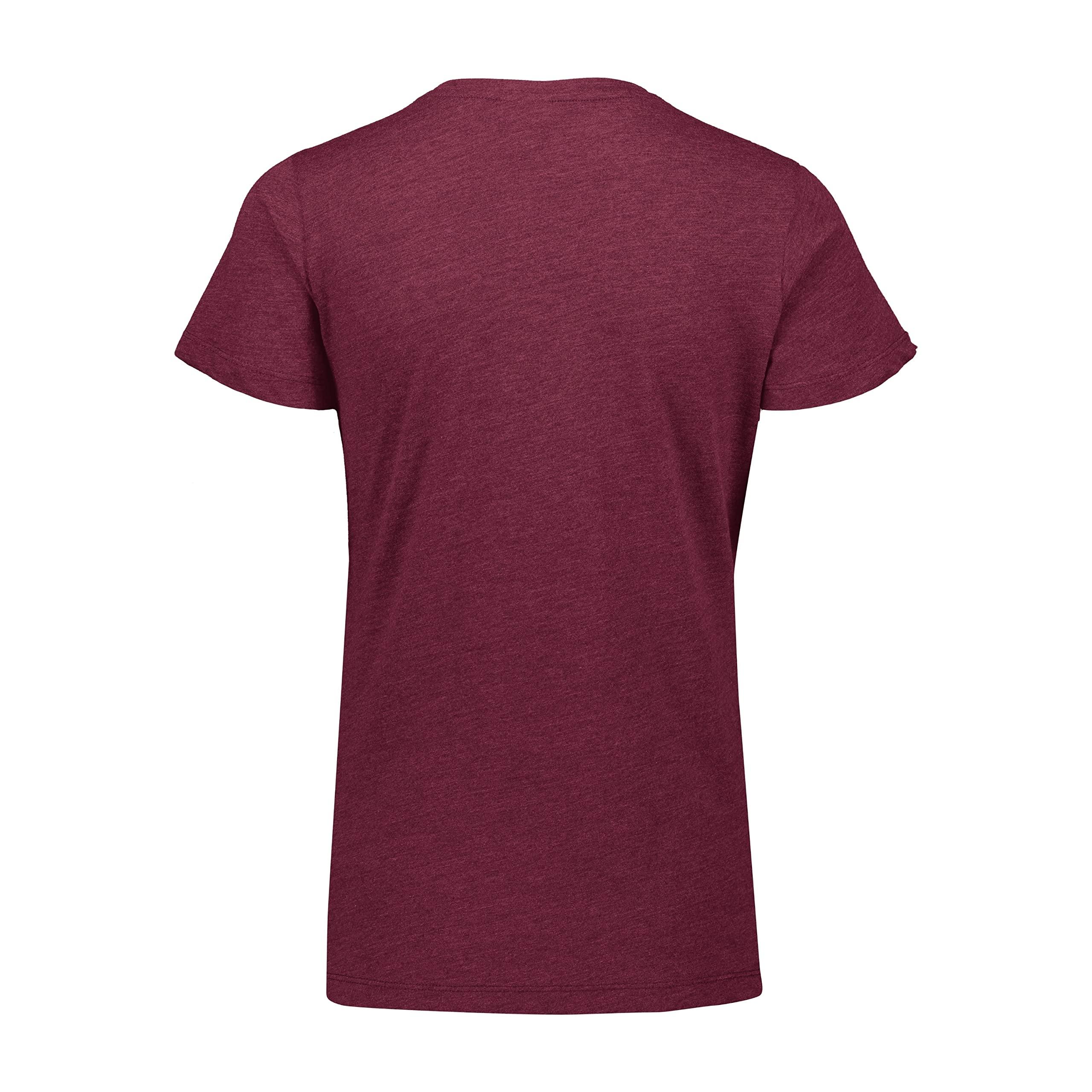 Augusta Sportswear Augusta Sportswear Womens Tri-Blend T-Shirt, Maroon Heather, XS