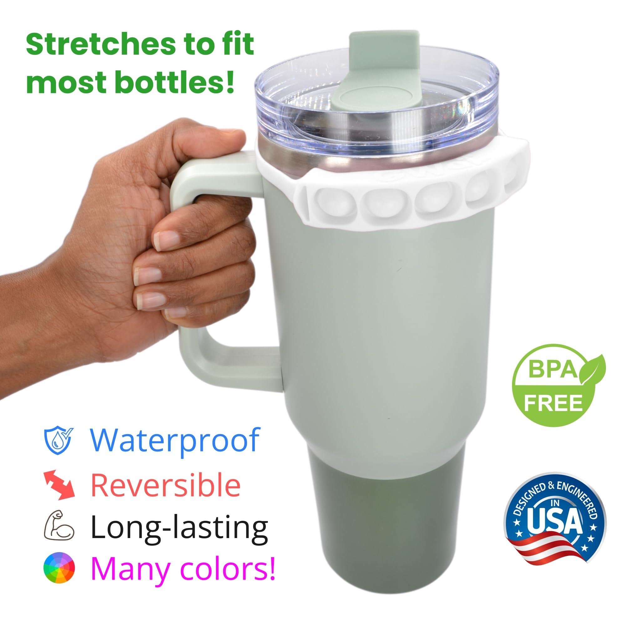 GWaT GWaT - Hydration Tracker for Water Bottles, Helps You Drink More (Frost White)