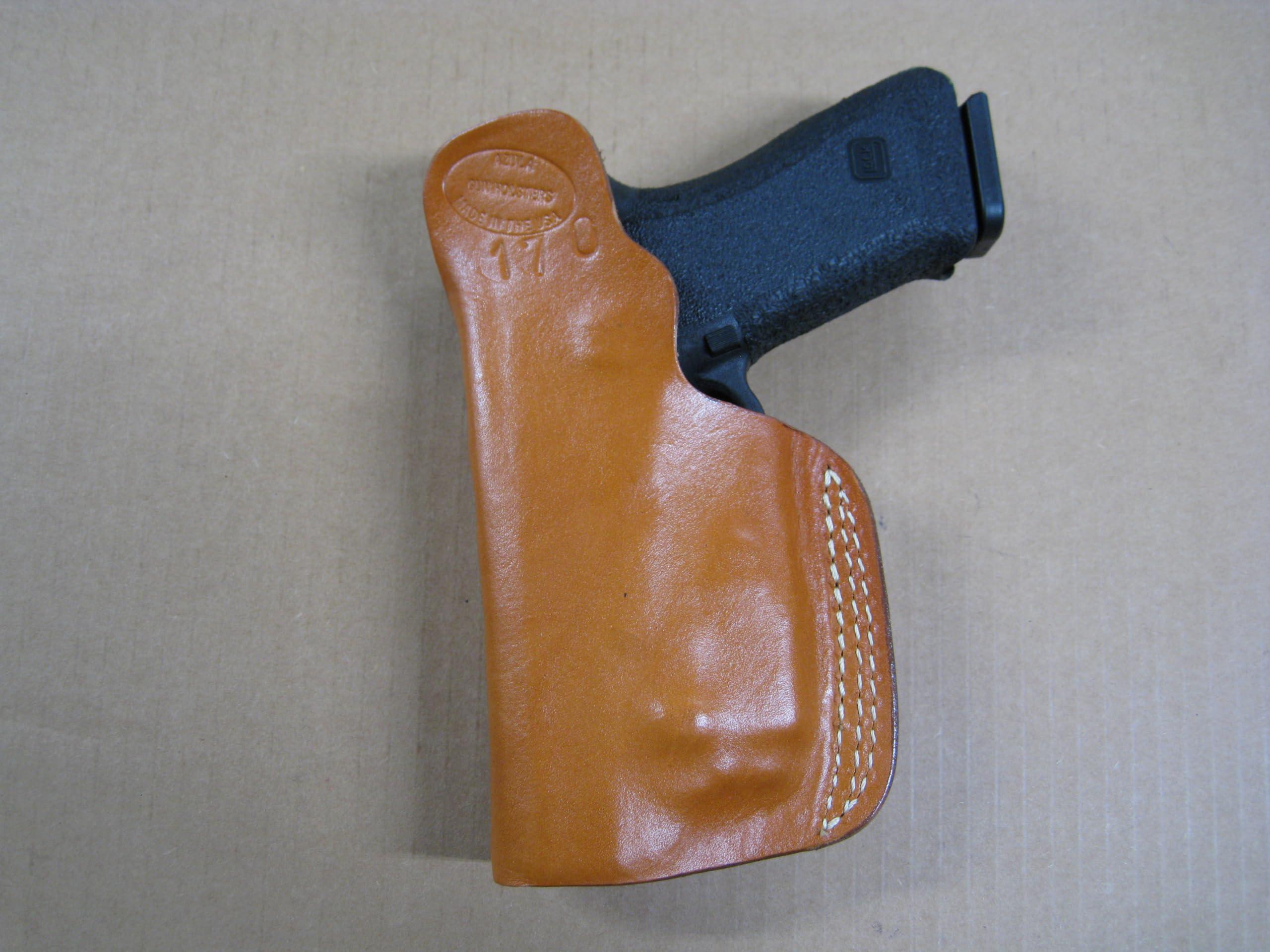 Azula Gun Holsters Azula in The Waistband IWB Concealed Carry Holster for Glock Glock 43X MOS with Streamlight TLR-7 SUB Lightt CCW TAN Left Hand