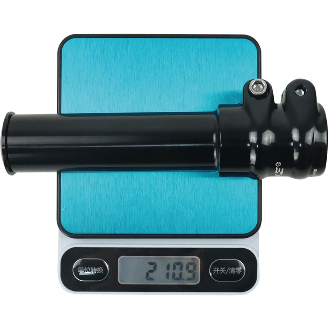 LITEONE Bike Handlebar Extender Bicycle Fork Stem Riser Mountain Bike Handle Bar Extension for Mountain Bike, Road Bike, Mtb, Bmx, 150mm Height (Aluminium Alloy, Adjustable, Black)